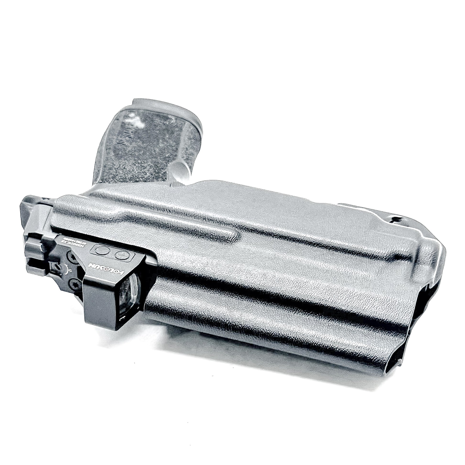 Black IWB holster for the Sig P365-XMACRO & TLR-7 Sub Light with DCC Monoblock and Modwing.