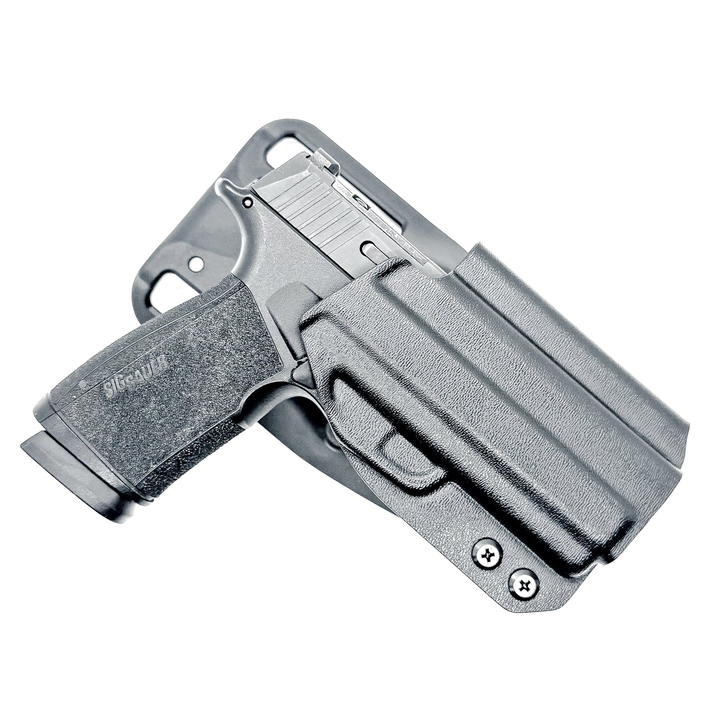 Sig Sauer P365-XMACRO Gas Pedal Duty & Competition Holster (MACRO) with Duty Drop in black.