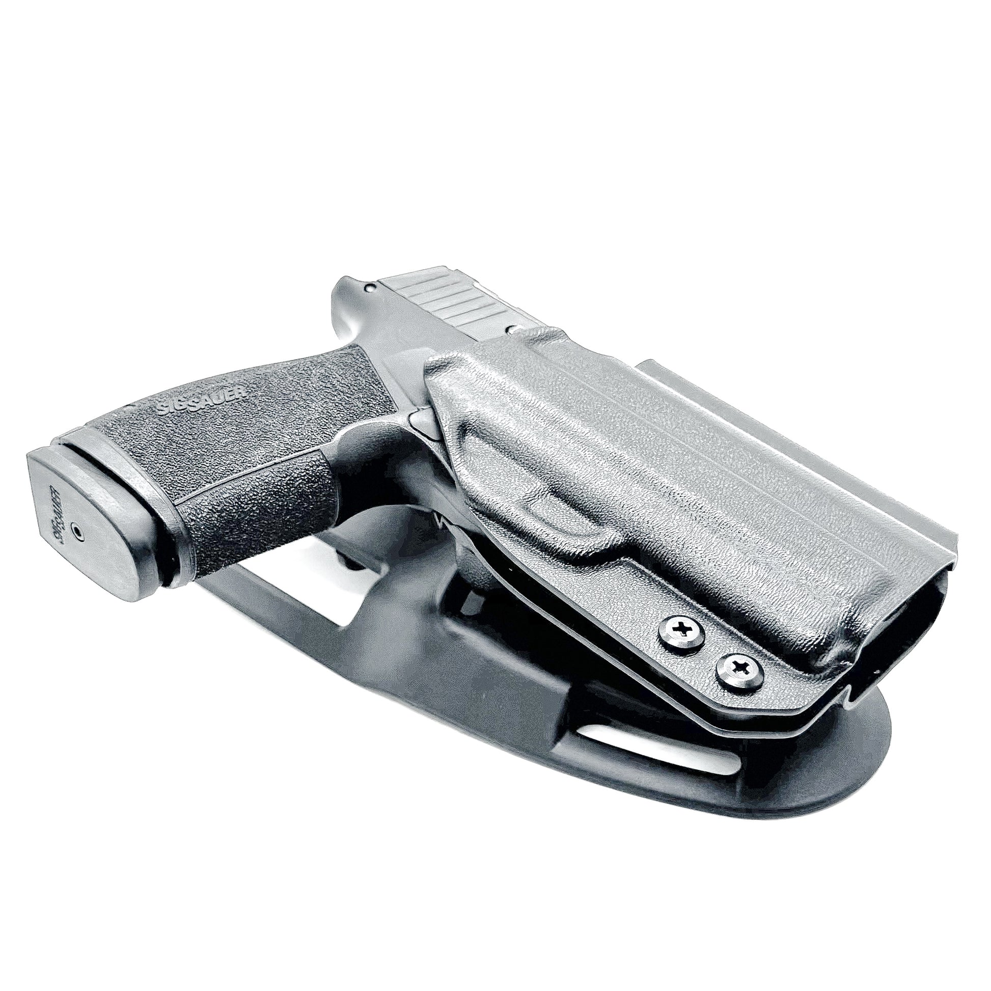 Sig Sauer P365-XMACRO Gas Pedal Duty & Competition Holster (MACRO) with Duty Drop in black.