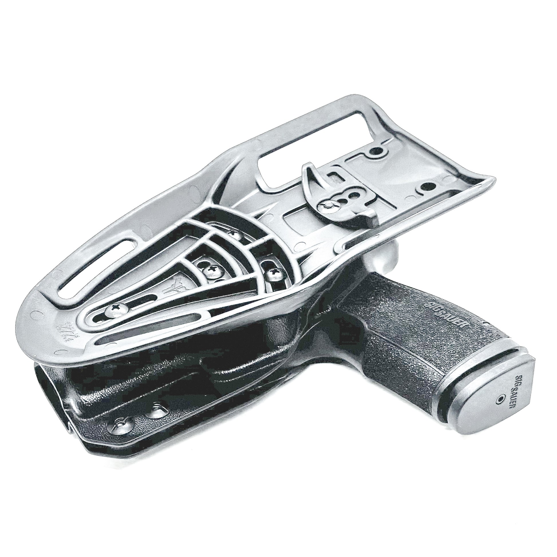 Sig Sauer P365-XMACRO Gas Pedal Duty & Competition Holster (MACRO) with Duty Drop in black.