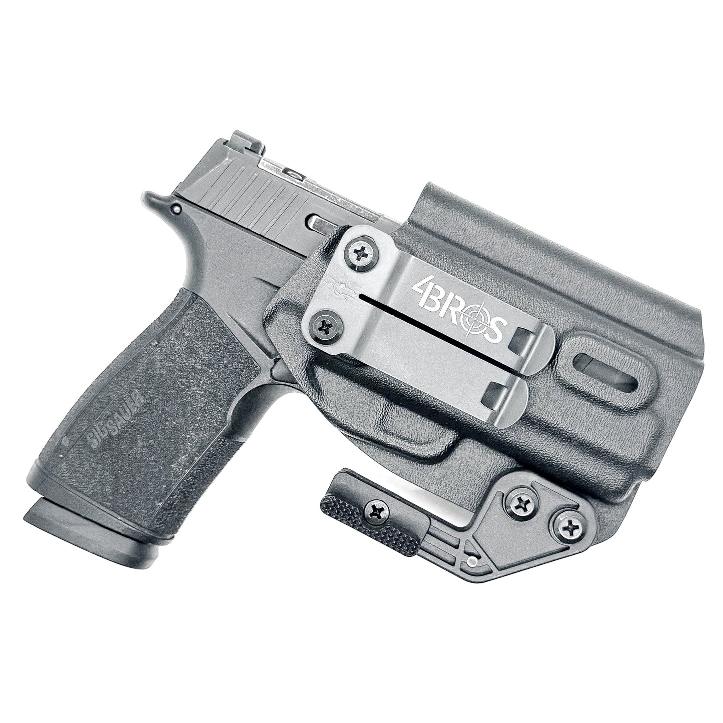 Black IWB Holster for Sig P365-XMACRO & Go Gun Gas Pedal with Monoblock and Modwing