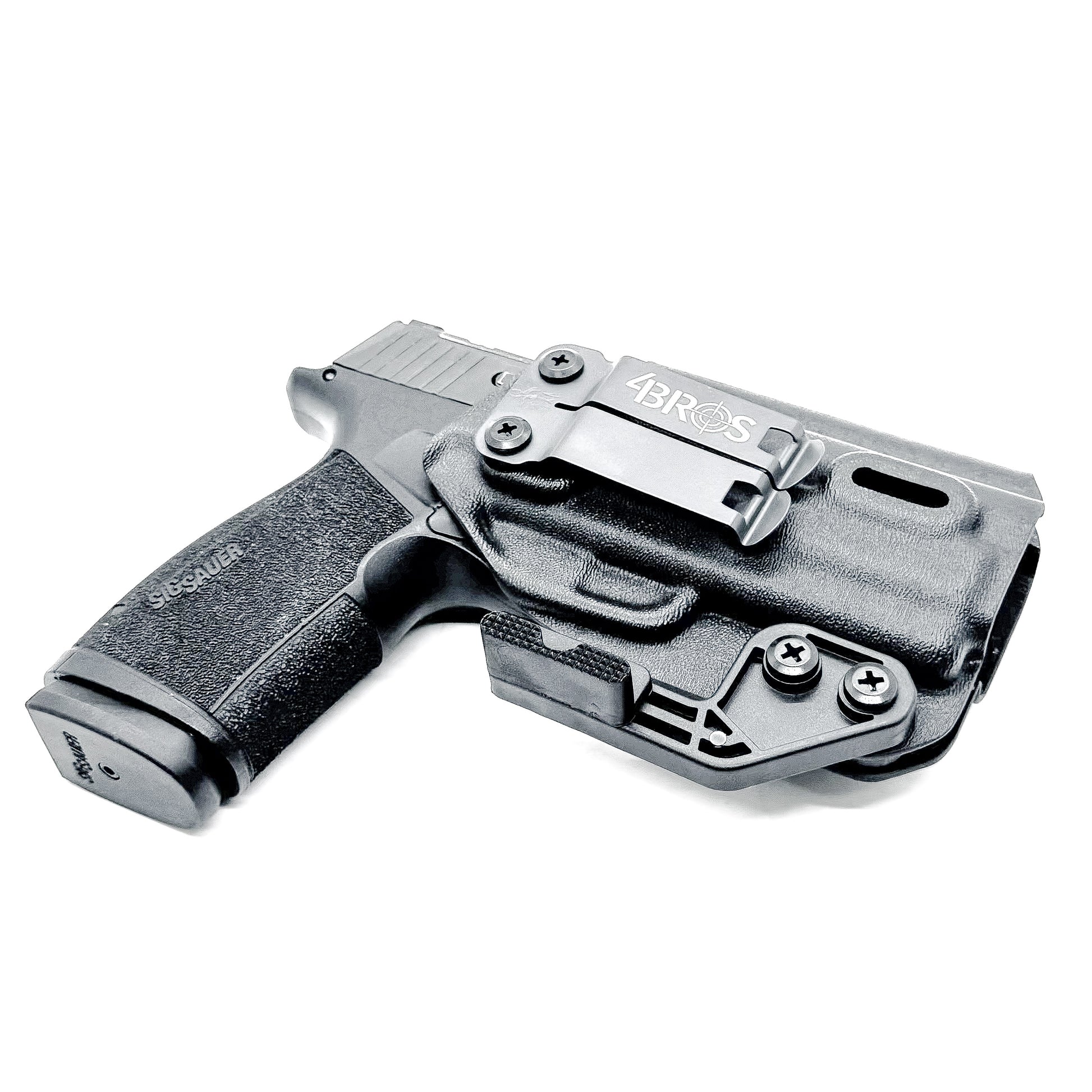 Black IWB Holster for Sig P365-XMACRO & Go Gun Gas Pedal with Monoblock and Modwing