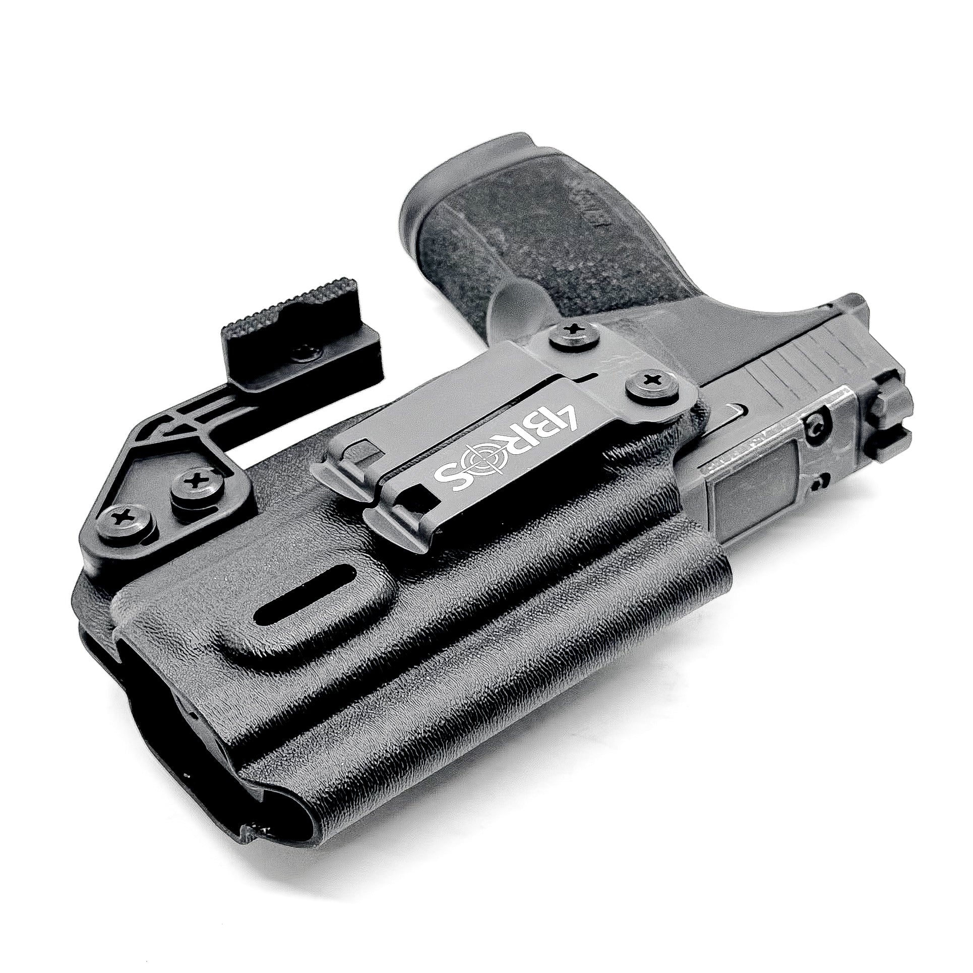 Black IWB Holster for Sig P365-XMACRO & Go Gun Gas Pedal with Monoblock and Modwing