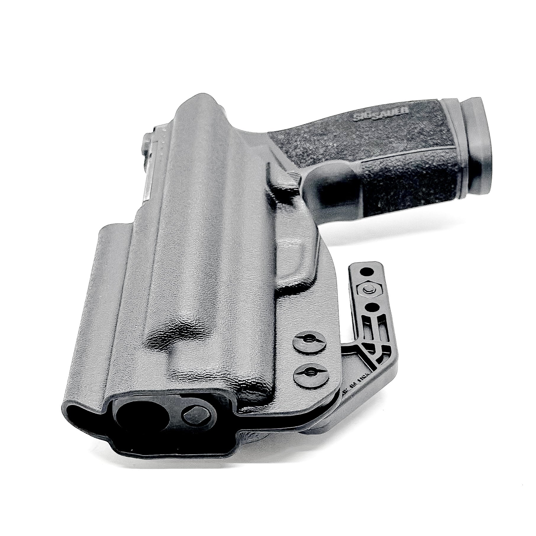 Black IWB Holster for Sig P365-XMACRO & Go Gun Gas Pedal with Monoblock and Modwing