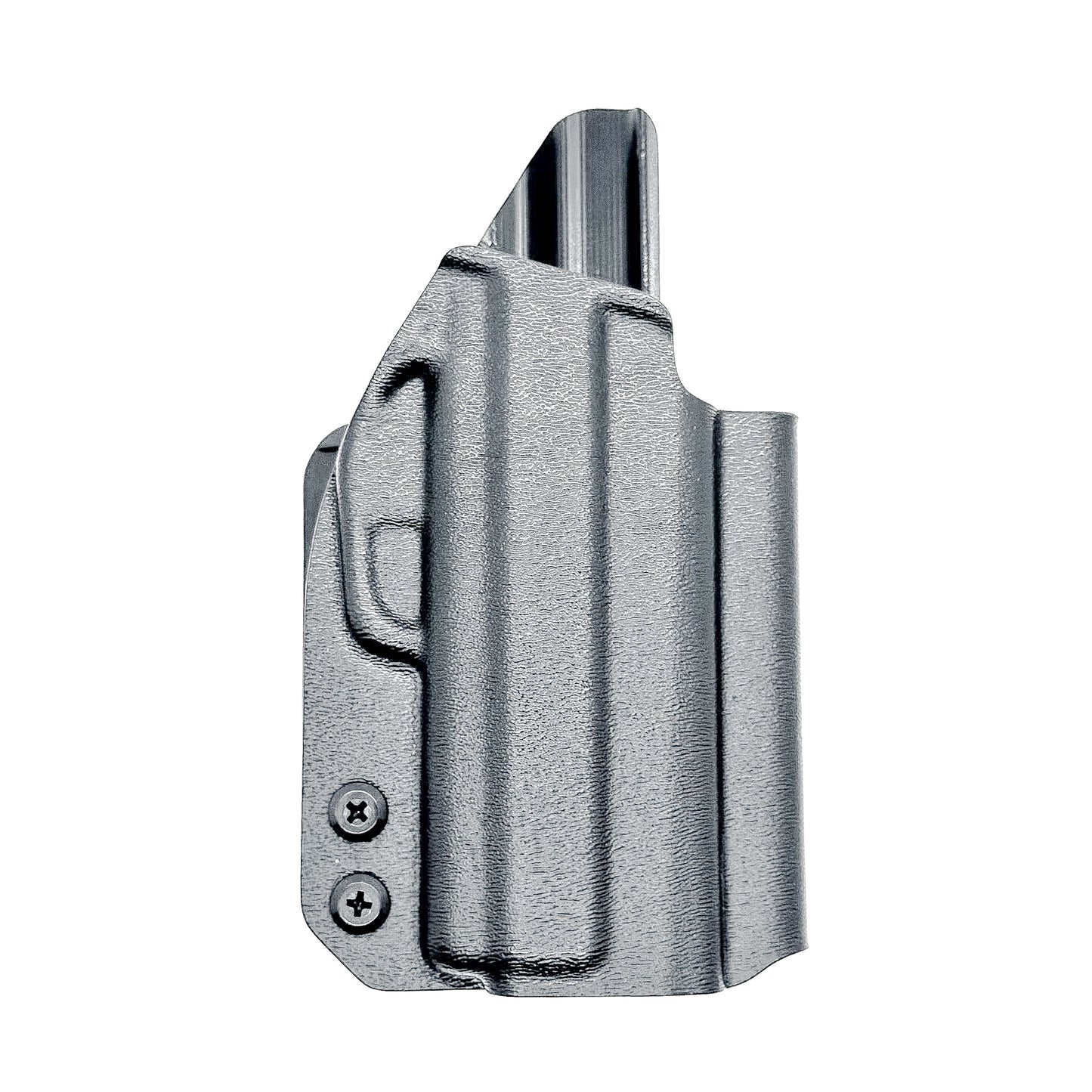Black OWB Holster for Sig P365-XMACRO & Go Gun Gas Pedal with 4BROS 1.5" Belt Slide.