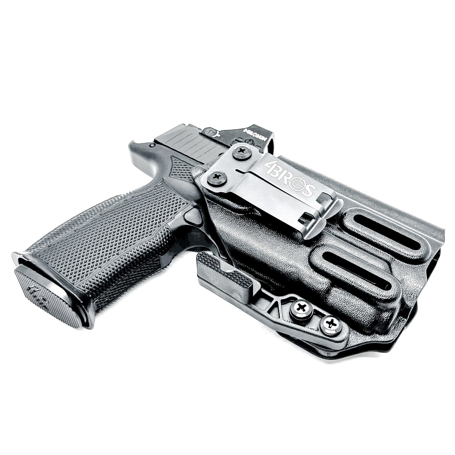 Inside Waistband holster for the Sig P365-XMACRO & Icarus Precision A.C.E. module with TLR-7 Z or A ligght in black with DCC Monoblock and Modwing.