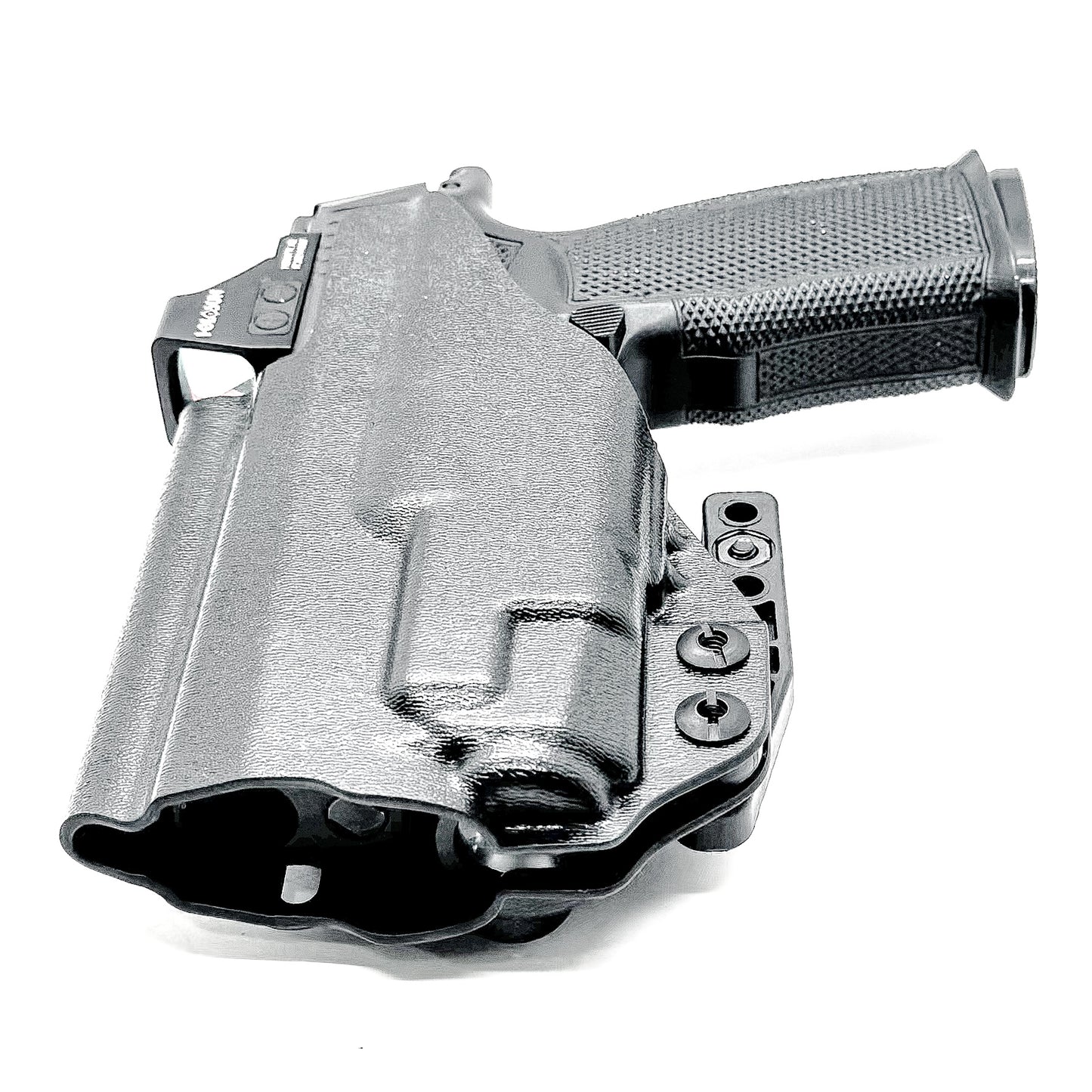 Inside Waistband holster for the Sig P365-XMACRO & Icarus Precision A.C.E. module with TLR-7 Z or A ligght in black with DCC Monoblock and Modwing.