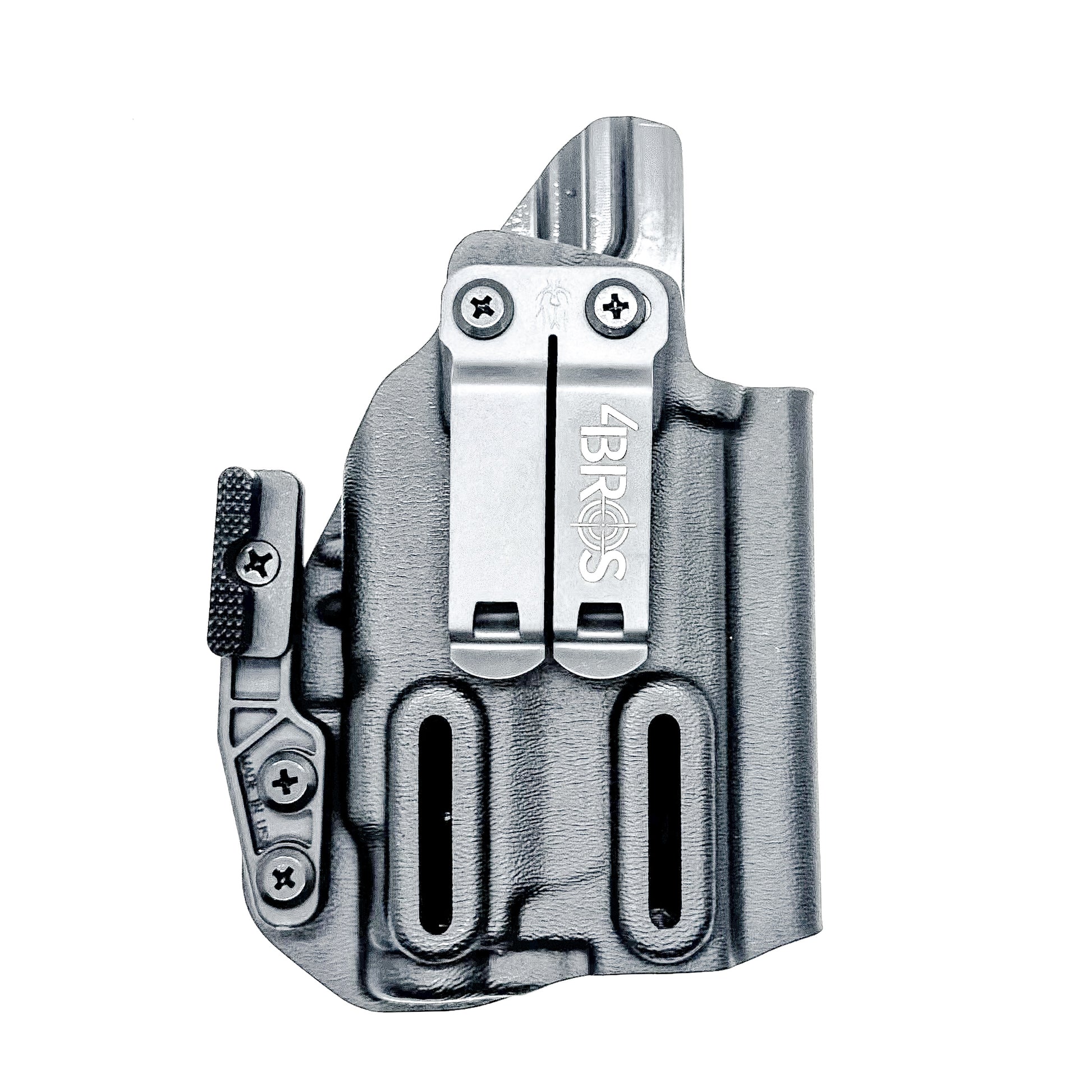 Black IWB holster for the Sig P365-XMACRO TACOPS & TLR-7 Sub Light with DCC Monoblock and Modwing.