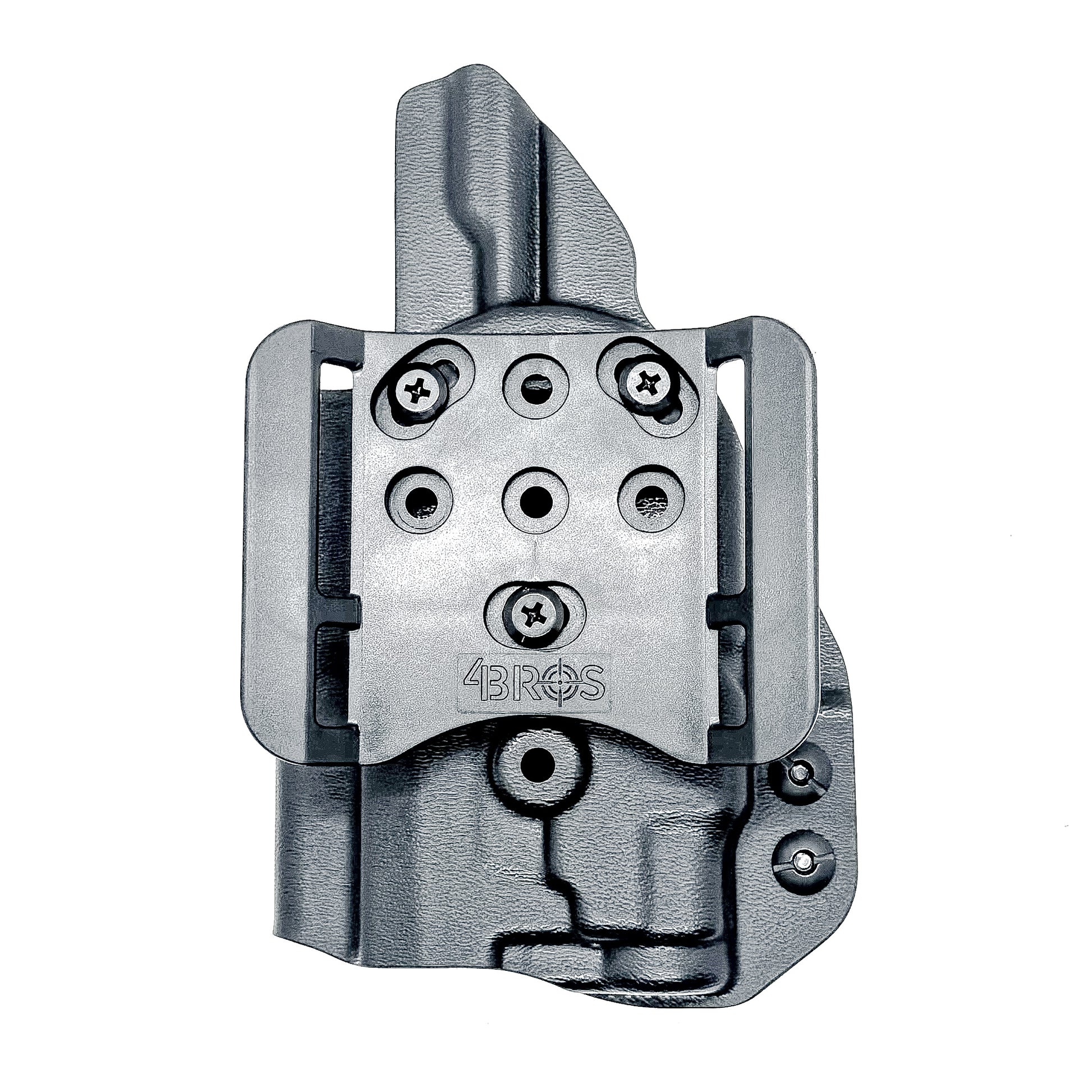 Outside the Waistband OWB holster for the Sig Sauer P365-XMACRO  TACOPS & TLR-7 Sub light in black with 4BROS 1.5" Belt Slide attachment.