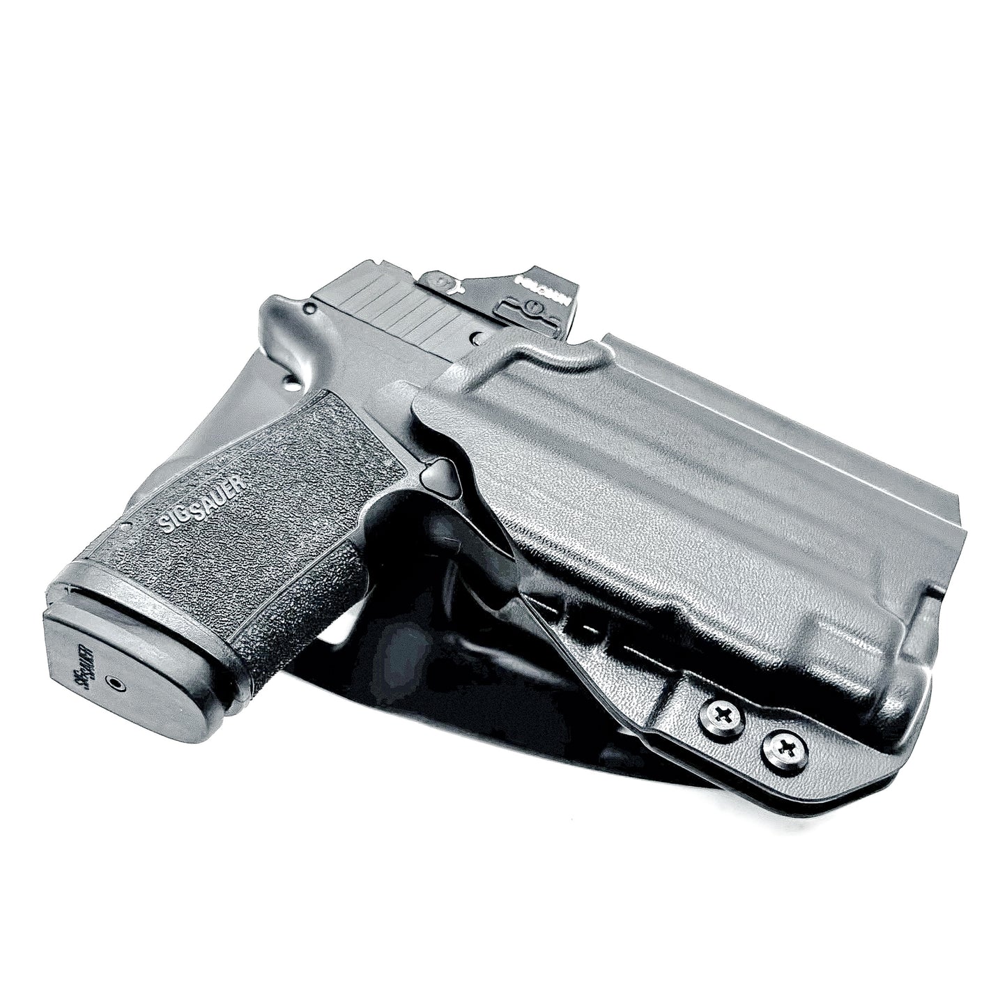 Duty and Competition holster for the Sig Sauer P365-XMACRO & Streamlight TLR-7 Sub in black with the Blade-Tech Duty Drop attachment.