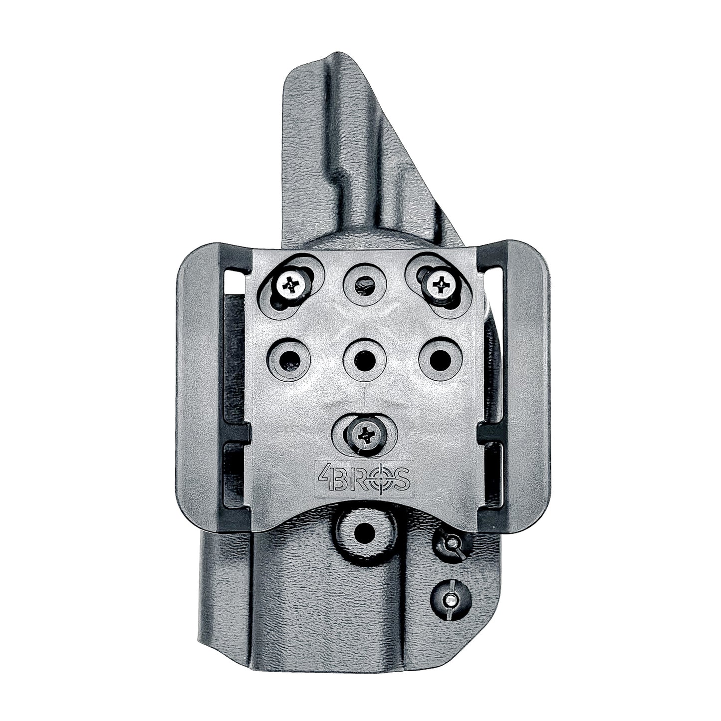 Black Sig Sauer P365-XMACRO Tacops Outside Waistband holster with 4BROS 1.5" Belt Slide.