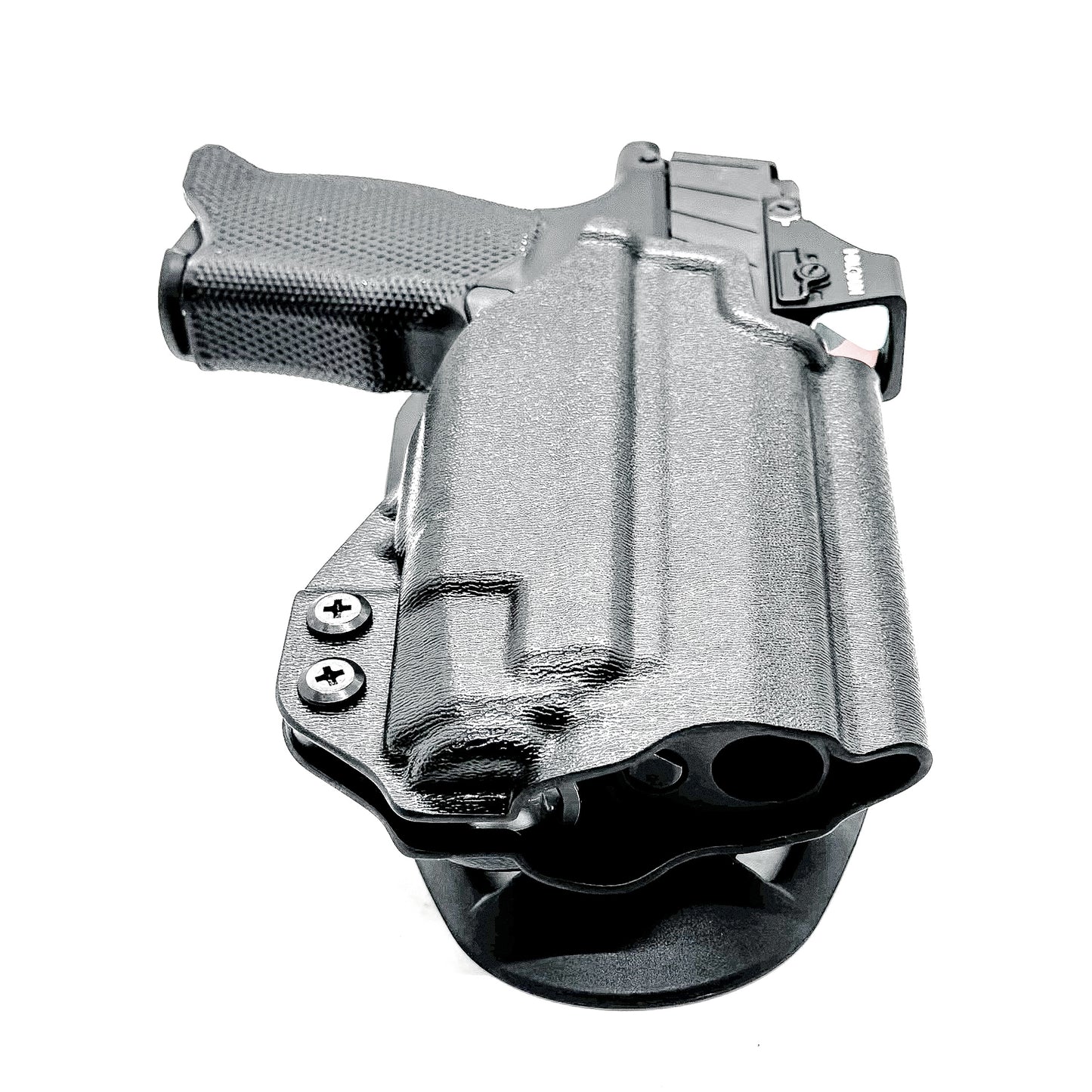 Black Duty holster for the P365XL & TLR-7 X/A and Icarus A.C.E Module with duty drop attachment.