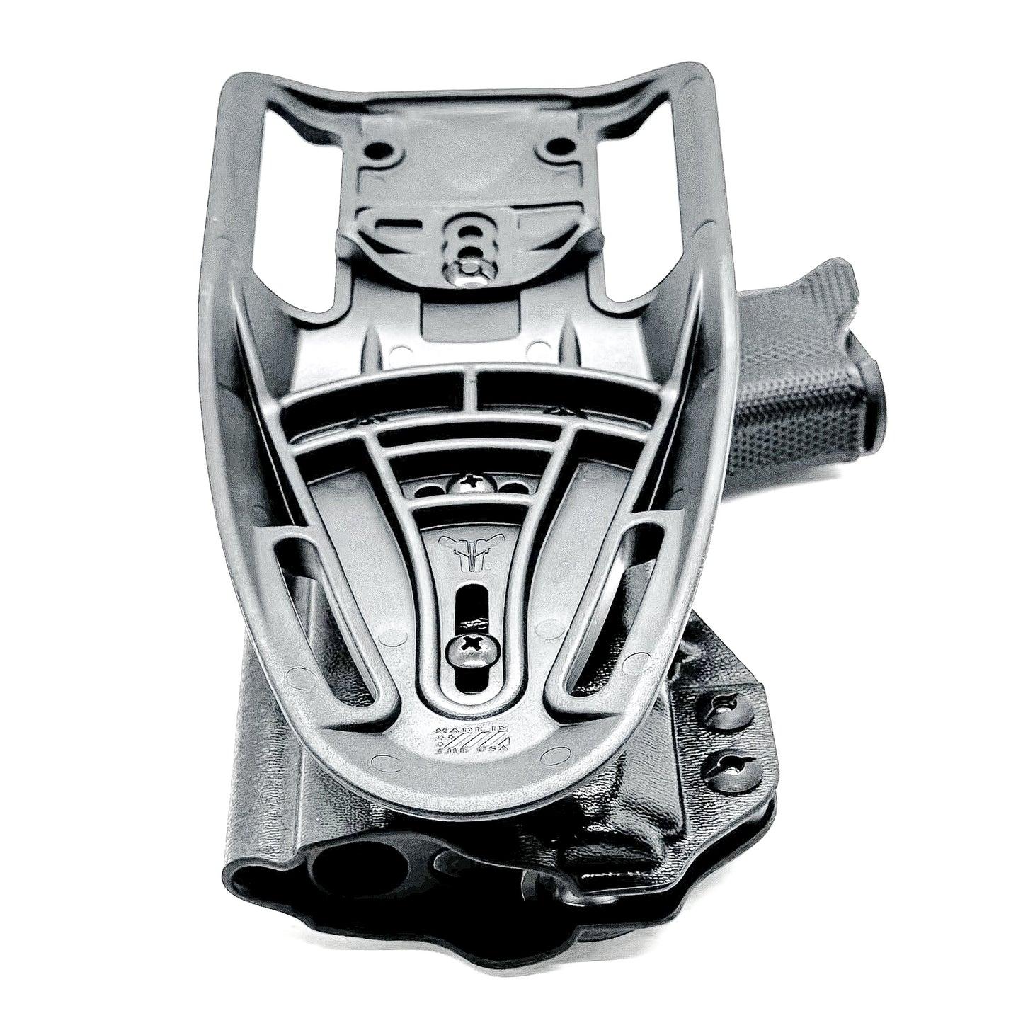 Black Duty holster for the P365XL & TLR-7 X/A and Icarus A.C.E Module with duty drop attachment.