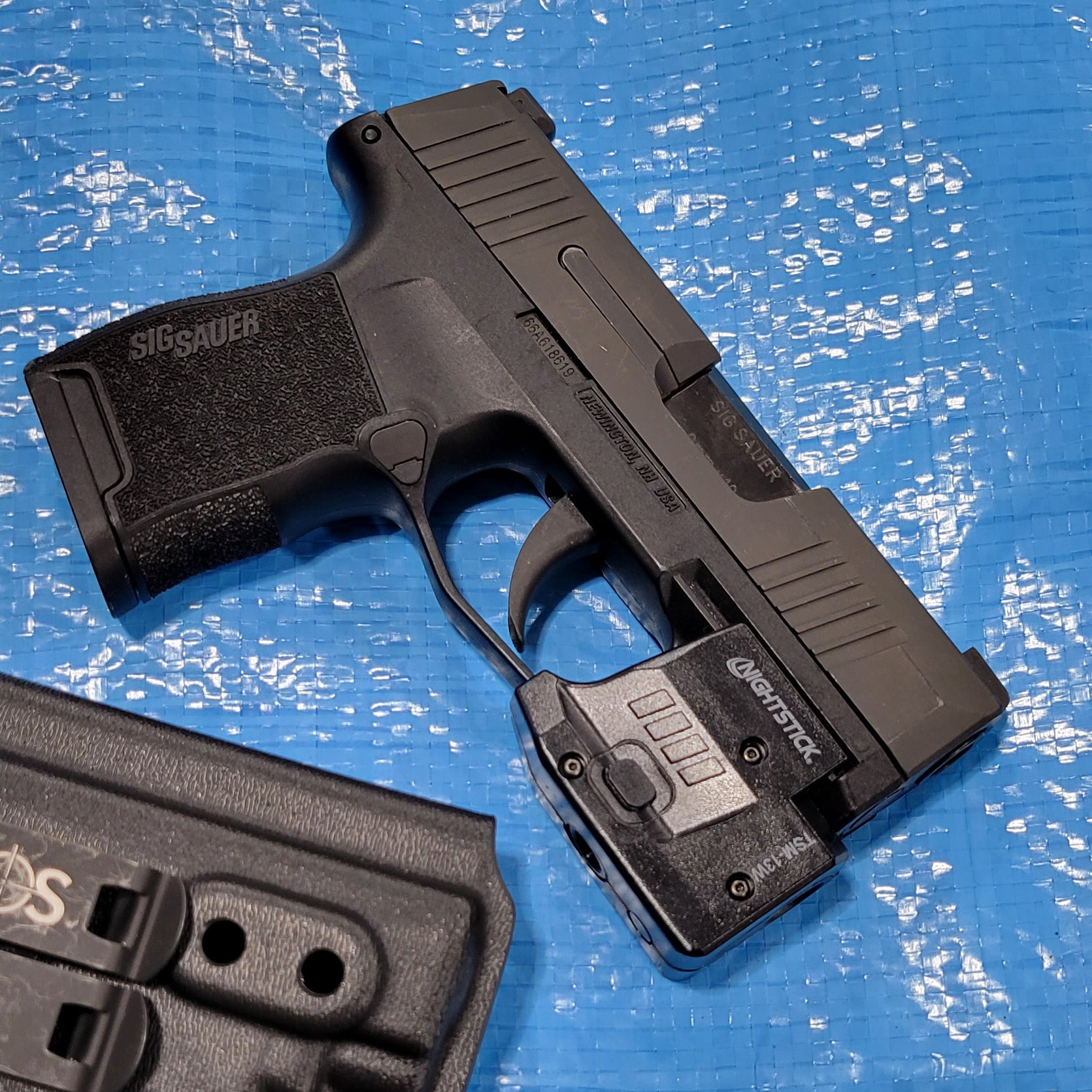 For the best, Inside Waistband IWB AIWB Kydex Holster for the Sig Sauer P365, 365XL, or 365 SAS with Nightstick TSM-13W light, shop Four Brothers Holsters.