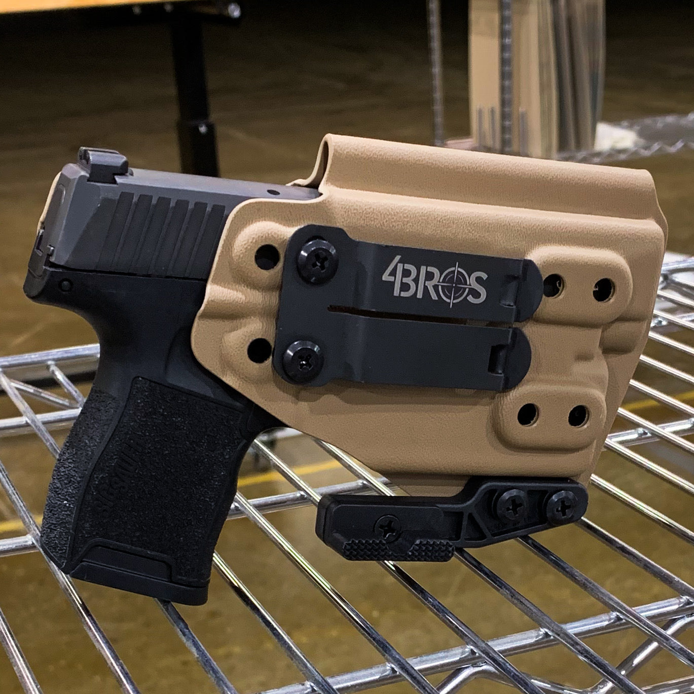 For the best, Inside Waistband IWB AIWB Kydex Holster for the Sig Sauer P365, 365XL, or 365 SAS with Nightstick TSM-13W light, shop Four Brothers Holsters.