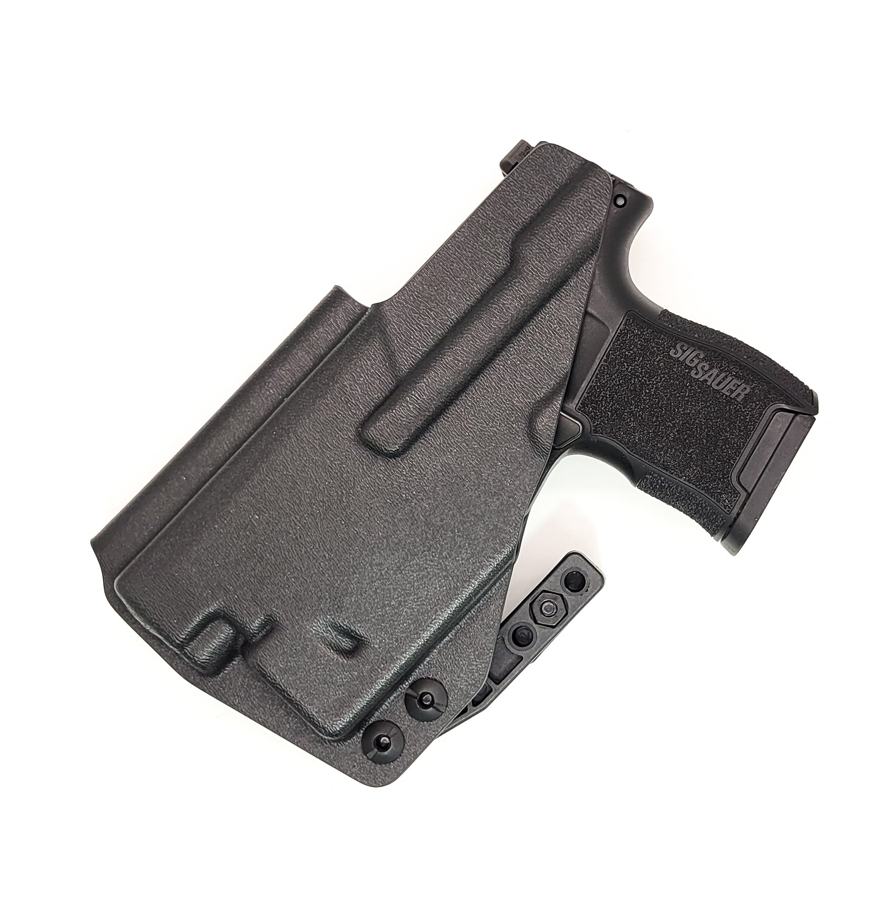 For the best, Inside Waistband IWB AIWB Kydex Holster for the Sig Sauer P365, 365XL, or 365 SAS with Nightstick TSM-13W light, shop Four Brothers Holsters.