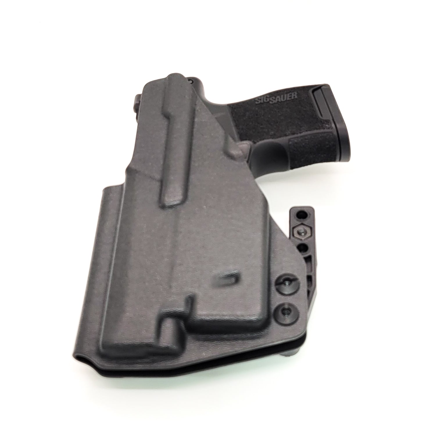 For the best, Inside Waistband IWB AIWB Kydex Holster for the Sig Sauer P365, 365XL, or 365 SAS with Nightstick TSM-13W light, shop Four Brothers Holsters.