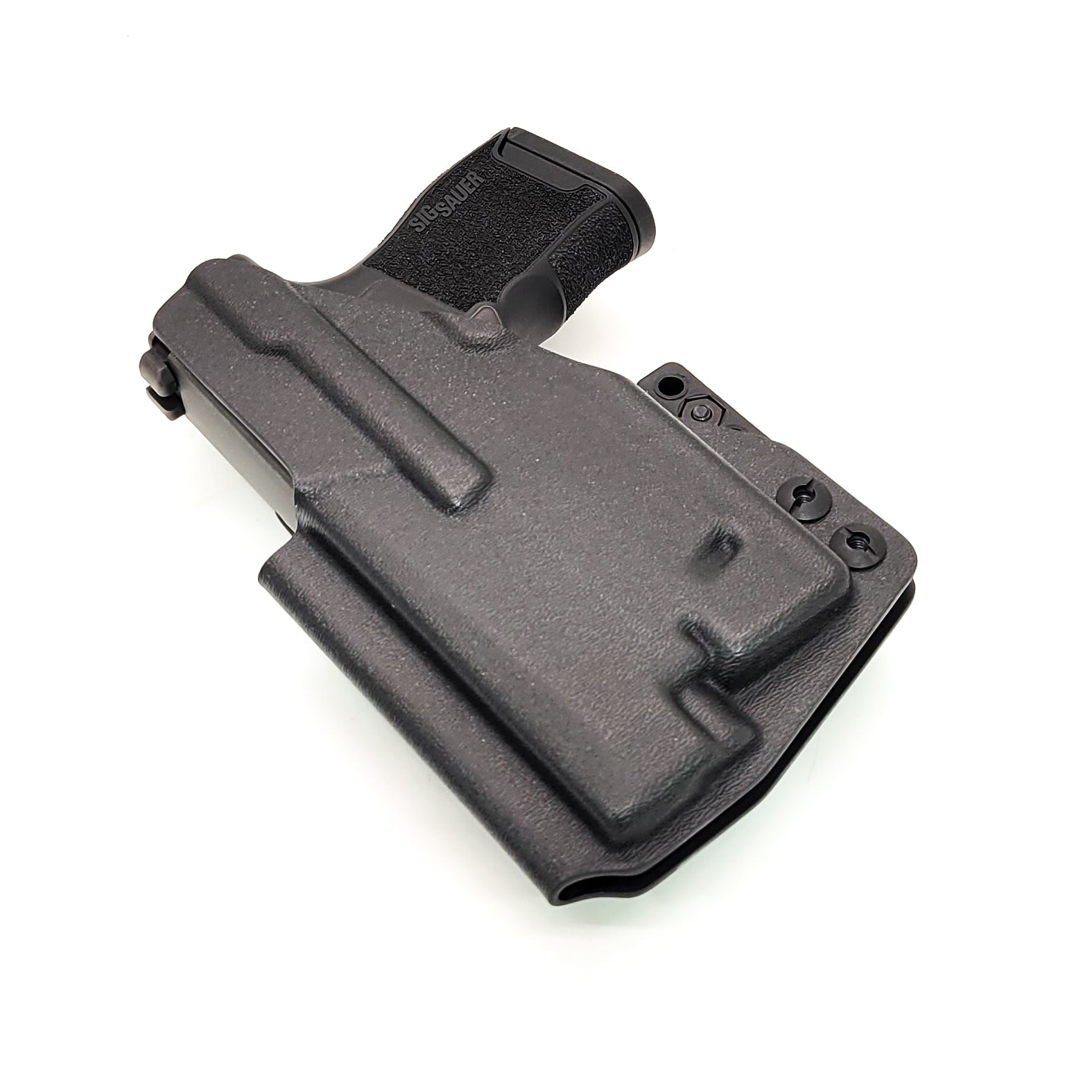 For the best, Inside Waistband IWB AIWB Kydex Holster for the Sig Sauer P365, 365XL, or 365 SAS with Nightstick TSM-13W light, shop Four Brothers Holsters.