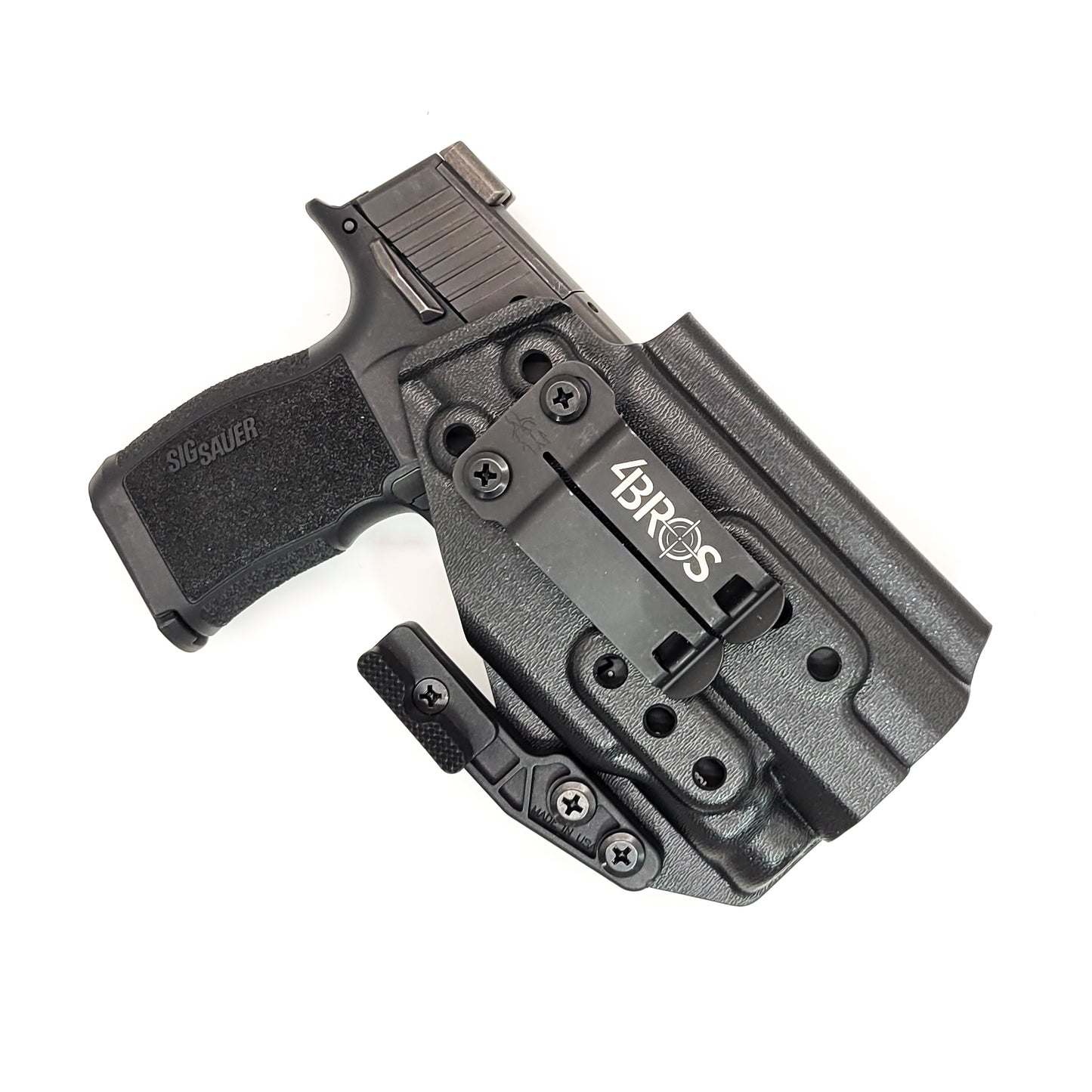 For the best IWB AIWB holster for the Sig Sauer P365 or P365XL pistol & Pro Ledge Tactical Application Rail & Streamlight TLR-7 Sub shop Four Brothers Holsters.