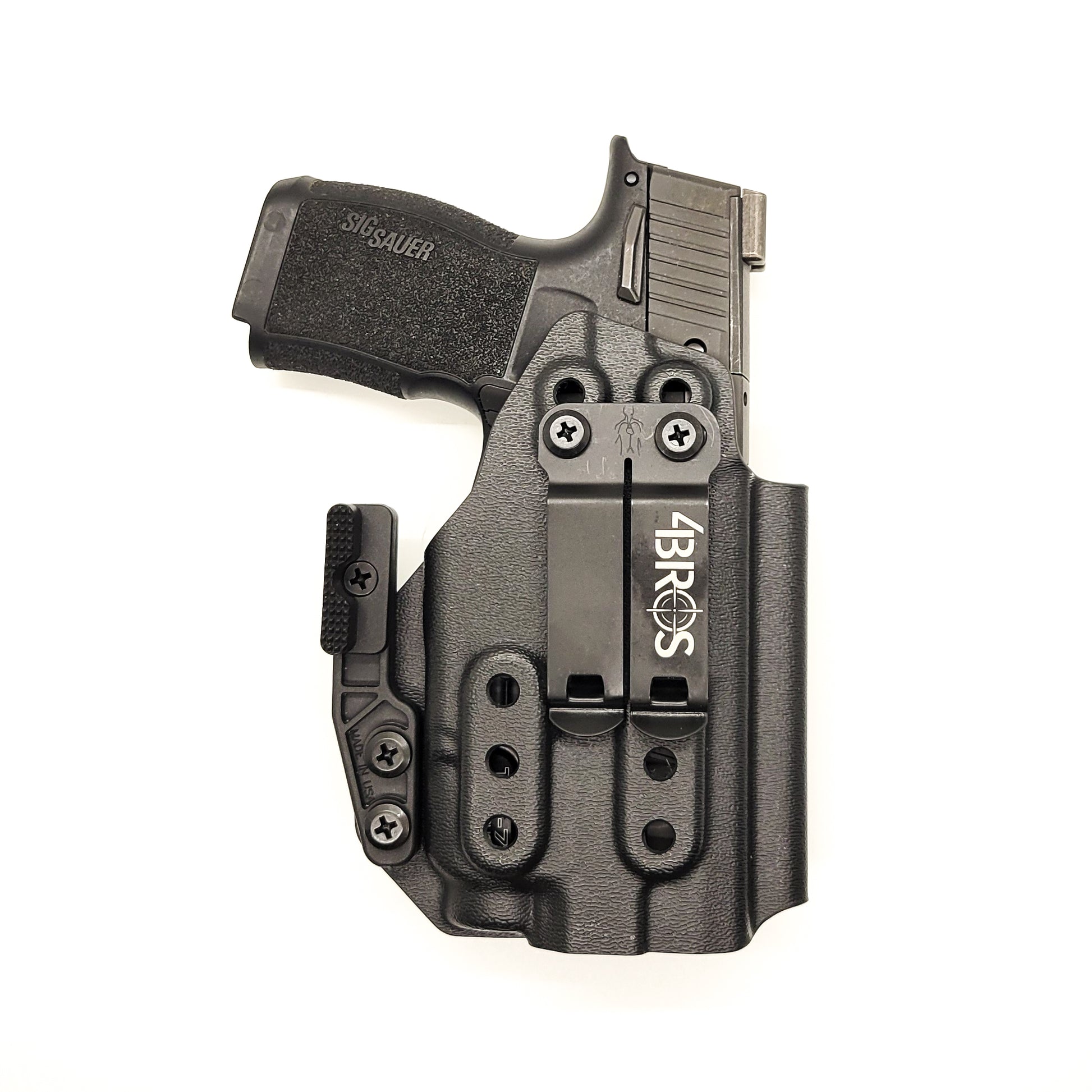 For the best IWB Holster for the Sig Sauer P365 or P365XL pistol & Pro Ledge Tactical Application Rail & Streamlight TLR-7 X or A, shop Four Brothers holsters.