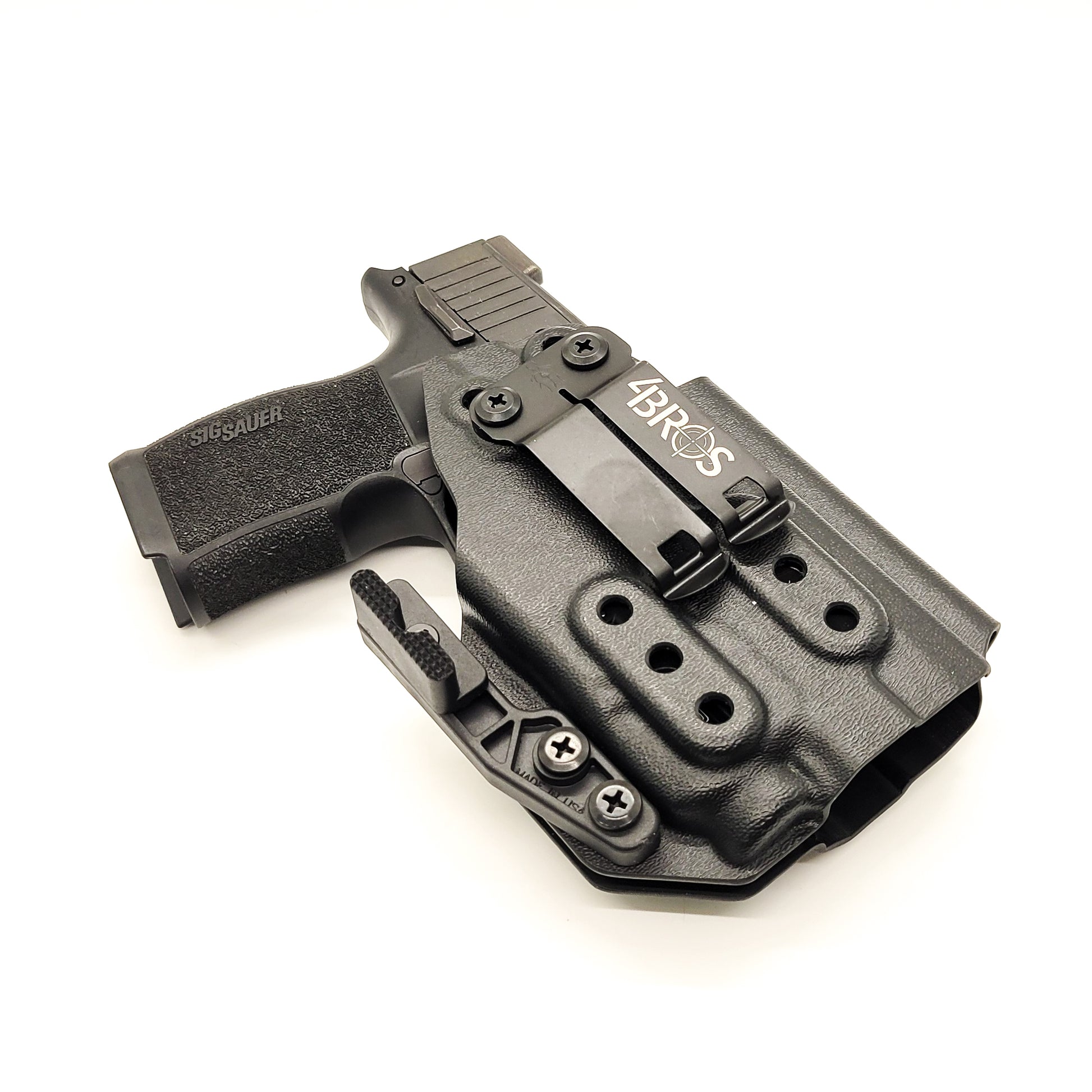 For the best IWB Holster for the Sig Sauer P365 or P365XL pistol & Pro Ledge Tactical Application Rail & Streamlight TLR-7 X or A, shop Four Brothers holsters.