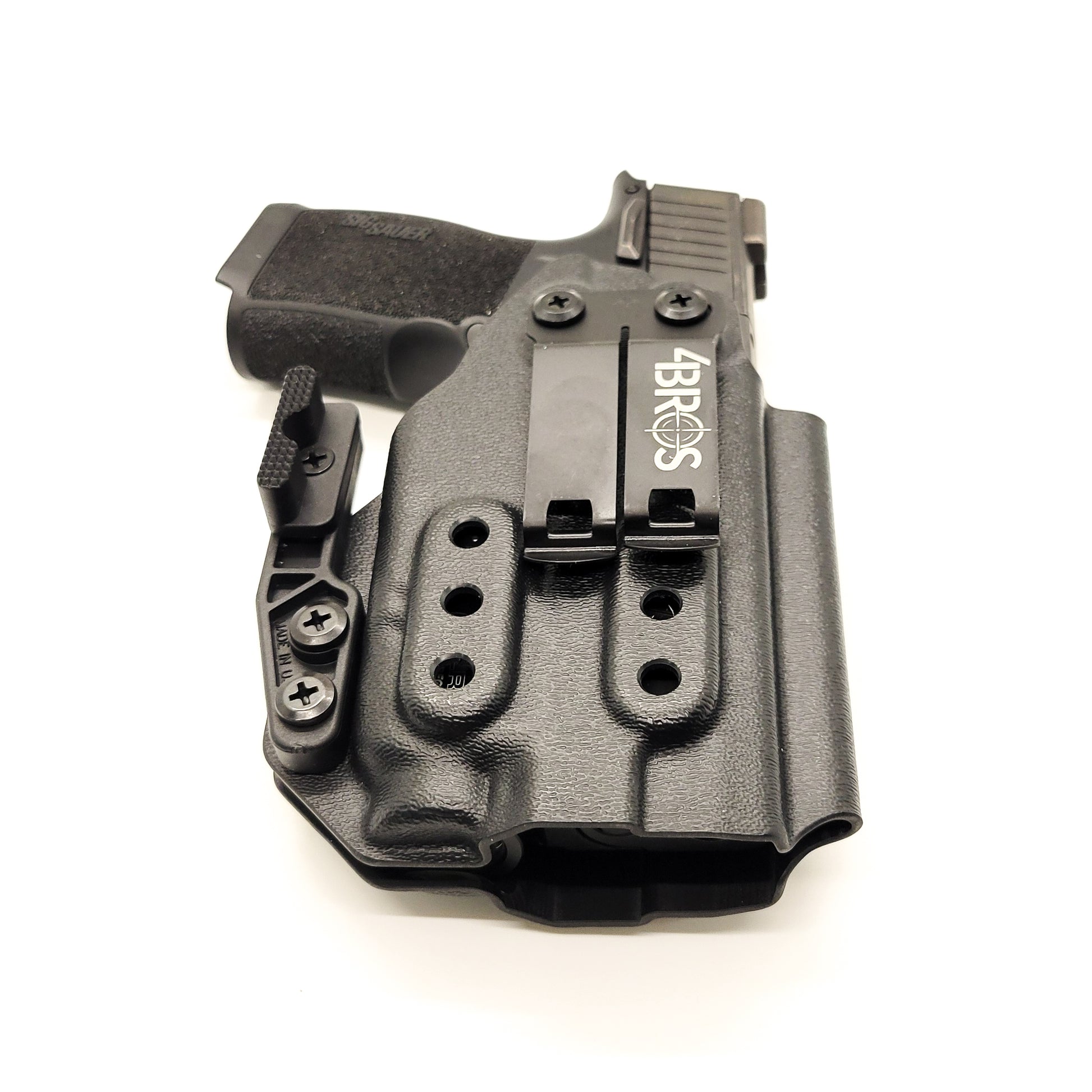 For the best IWB Holster for the Sig Sauer P365 or P365XL pistol & Pro Ledge Tactical Application Rail & Streamlight TLR-7 X or A, shop Four Brothers holsters.