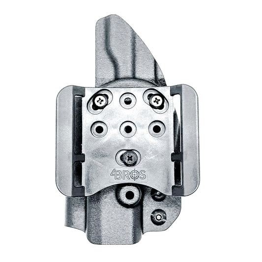 Black Outside Waistband OWB Kydex Holster for the Sig Sauer P365, P365X, and P365XL handgun with 4BROS 1.5" Belt Slide.