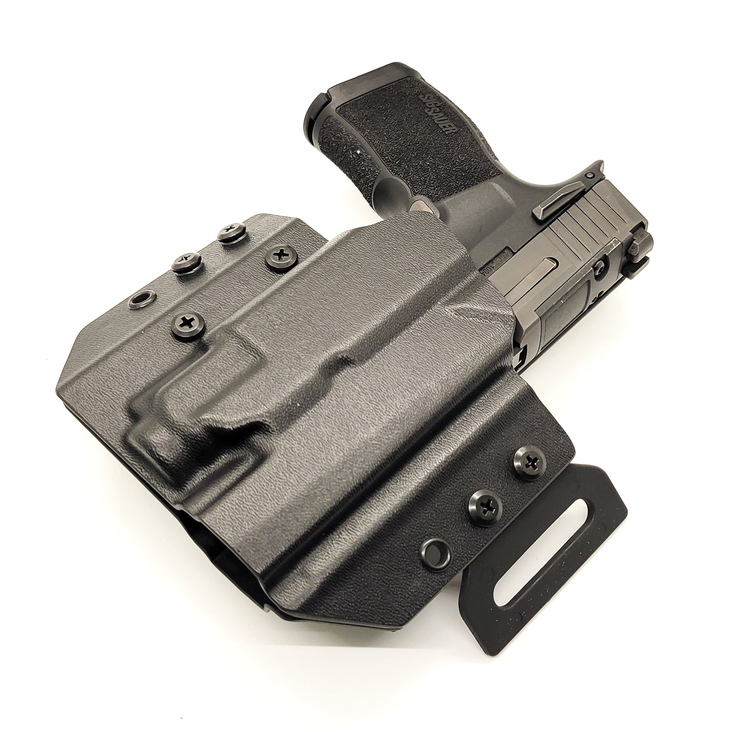 OWB Outside Waistband Kydex holster for the Sig Sauer P365, P365X & P365XL with TLR-8 Sub, adjustable retention, open muzzle, optic/red dot ready. Made in USA.