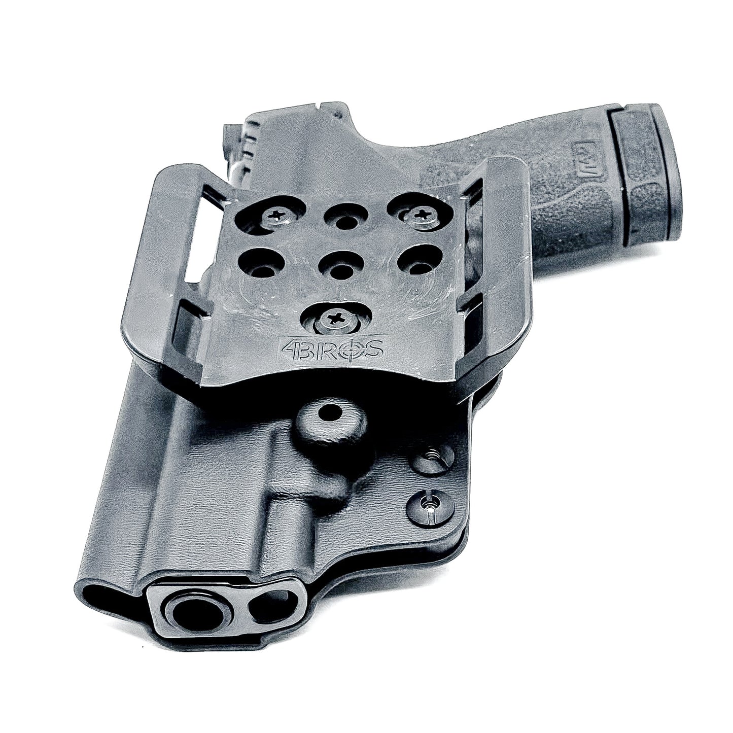 Smith & Wesson Shield, Shield Plus & Performance Center M&P 9 Shield Plus Carry Comp OWB holster. .093" Kydex material, precision fit, and Made in USA.