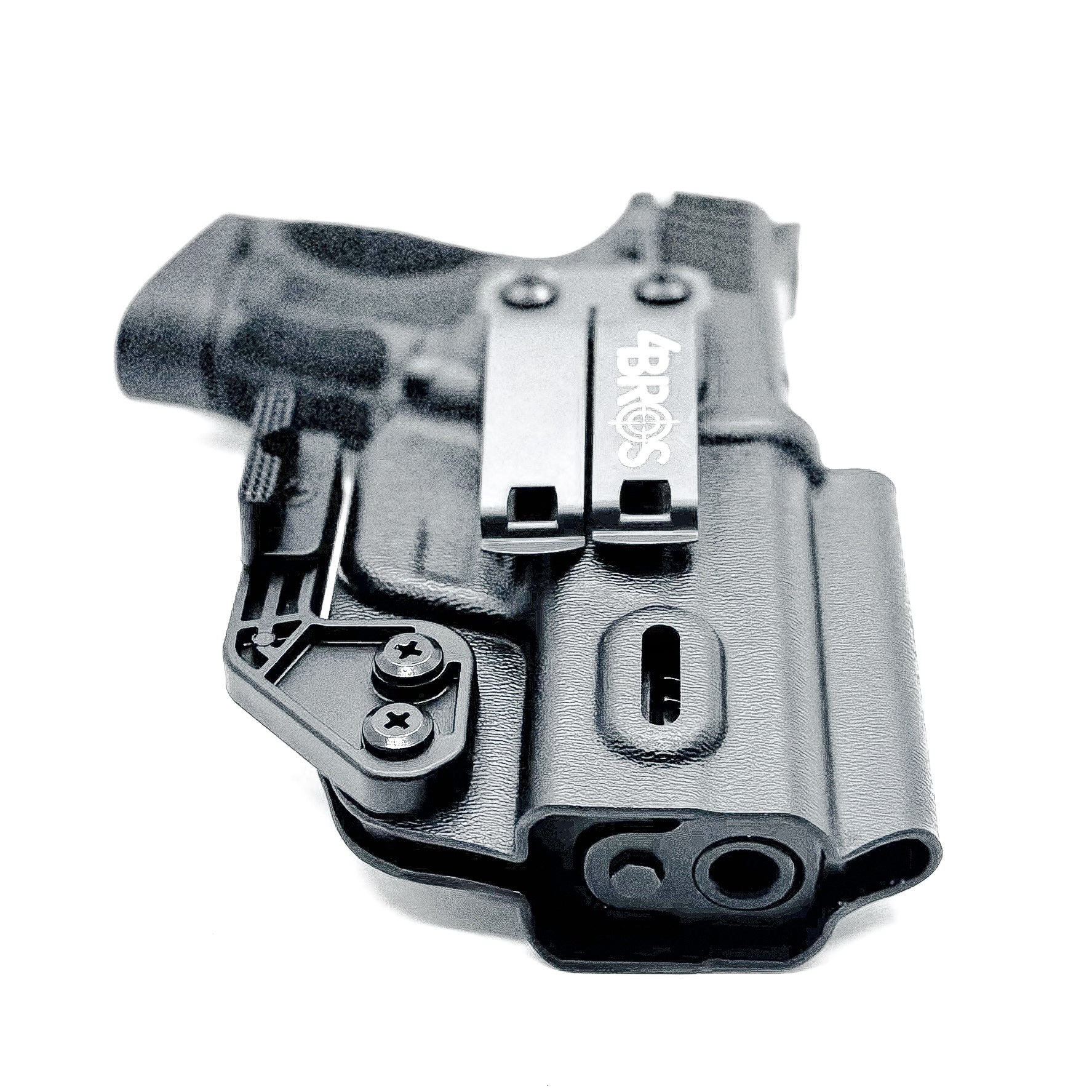 IWB holster for Smith & Wesson M&P M2.0 3.6" Compact & Subcompact 9mm pistols. Red dot ready, thumb safety compatible, made in the USA from .093" Kydex.