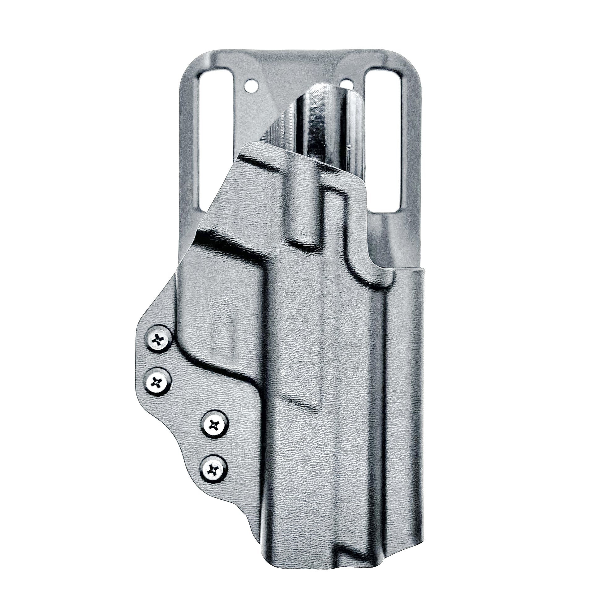 Duty and competition-style outside waistband Kydex holster for Smith & Wesson M&P 4" and 4.25" pistols – proudly made in the USA by Four Brothers Holsters.