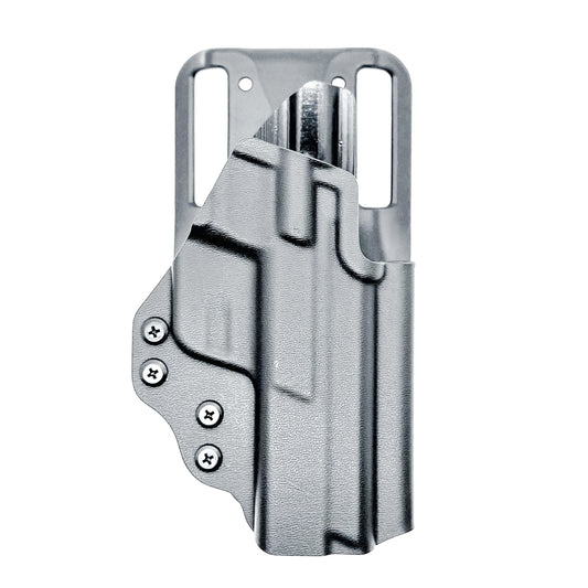 Duty and competition-style outside waistband Kydex holster for Smith & Wesson M&P 4" and 4.25" pistols – proudly made in the USA by Four Brothers Holsters.