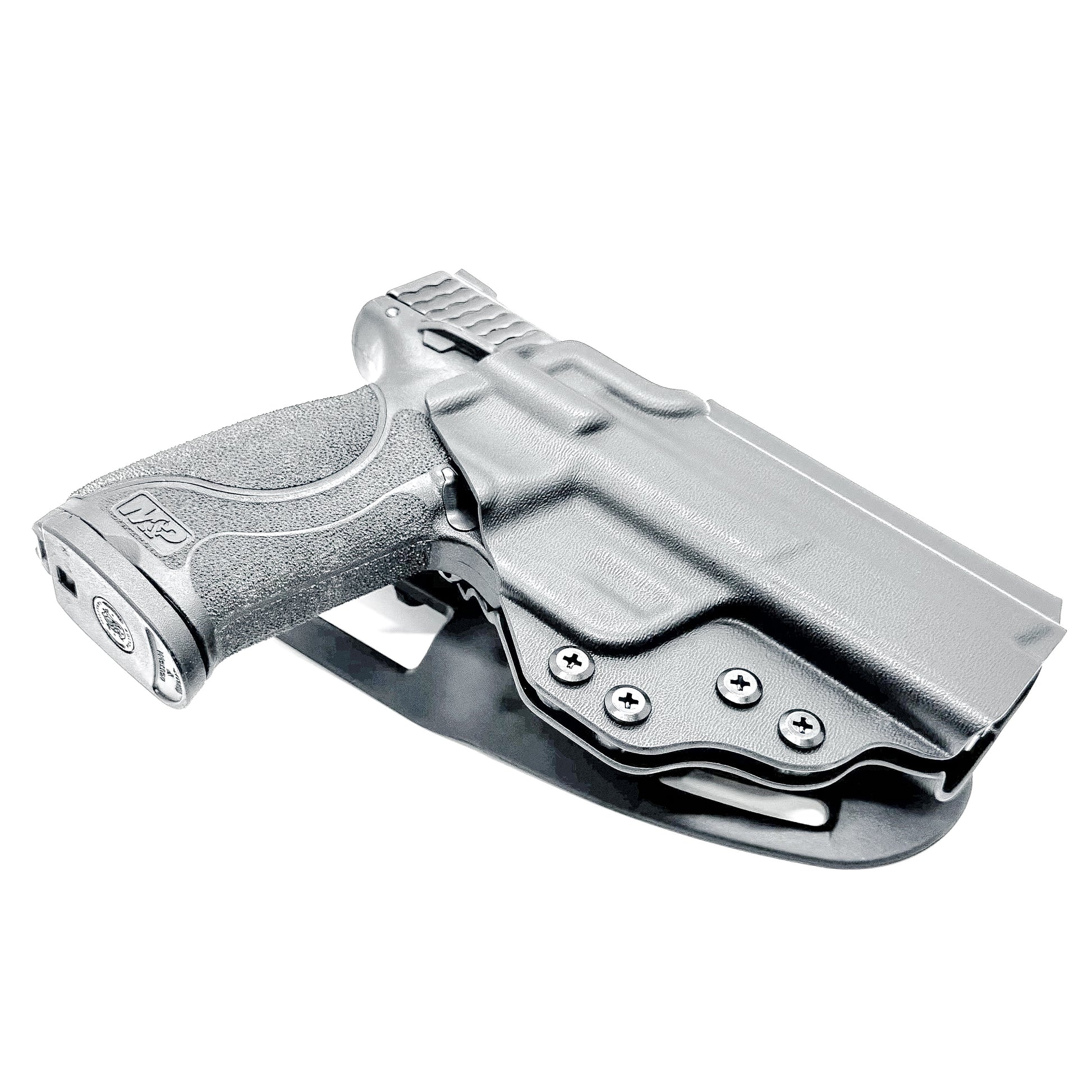 Duty and competition-style outside waistband Kydex holster for Smith & Wesson M&P 4" and 4.25" pistols – proudly made in the USA by Four Brothers Holsters.