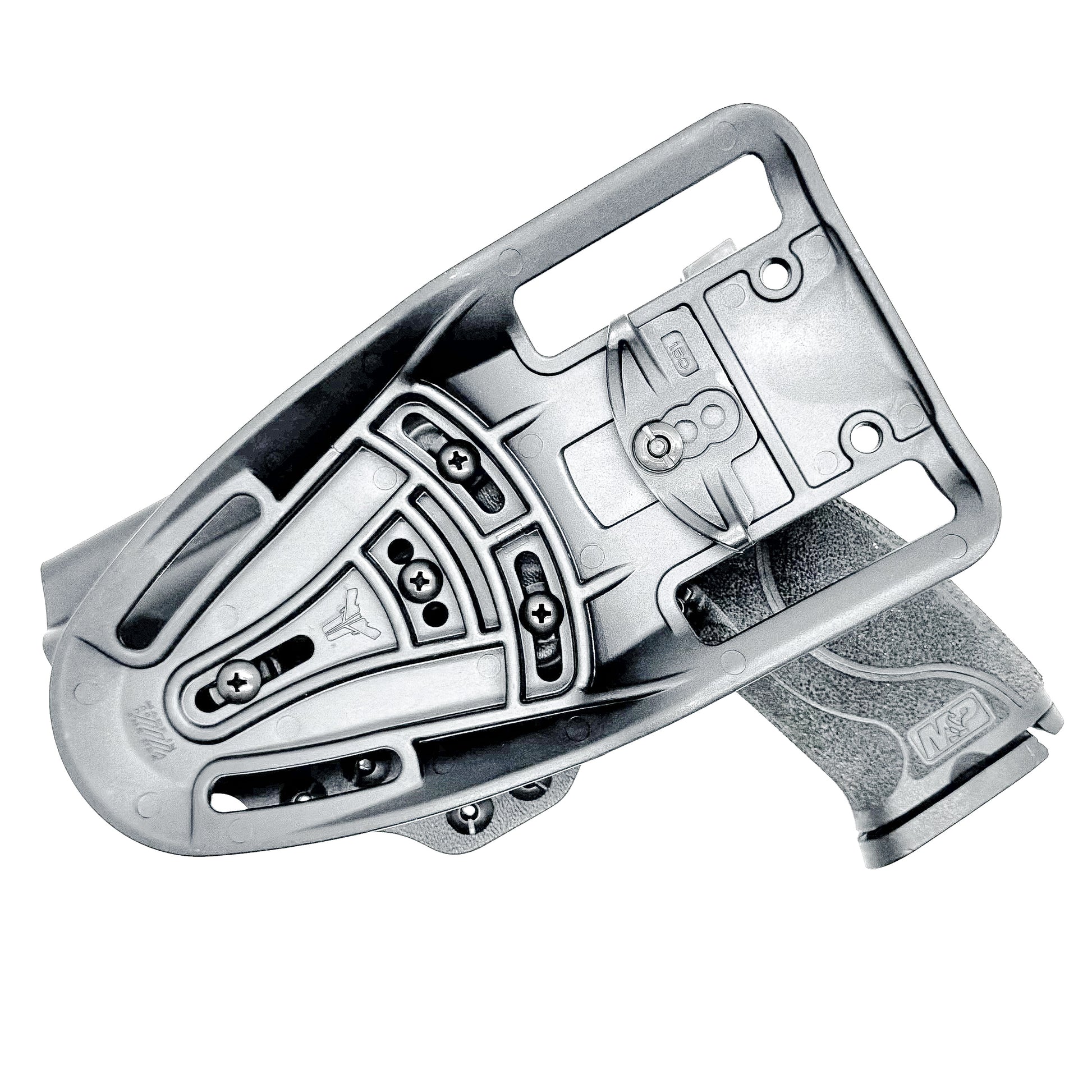 Duty and competition-style outside waistband Kydex holster for Smith & Wesson M&P 4" and 4.25" pistols – proudly made in the USA by Four Brothers Holsters.