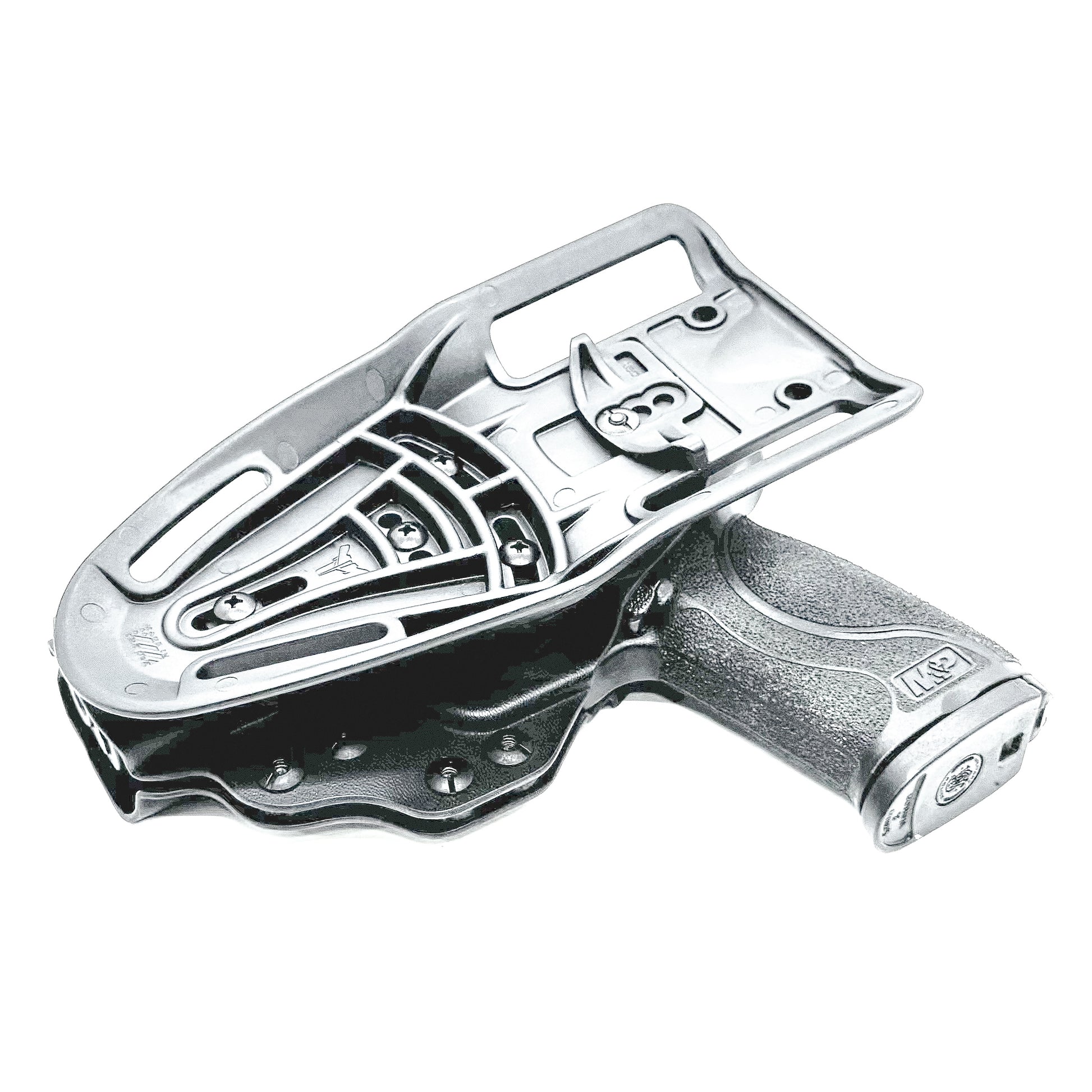 Duty and competition-style outside waistband Kydex holster for Smith & Wesson M&P 4" and 4.25" pistols – proudly made in the USA by Four Brothers Holsters.