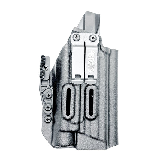 For the best Inside Waistband IWB for the Smith & Wesson 4.6 10MM pistol with the Streamlight TLR-1 HL-X Kydex Holster, shop Four Brothers 4BROS Holsters.