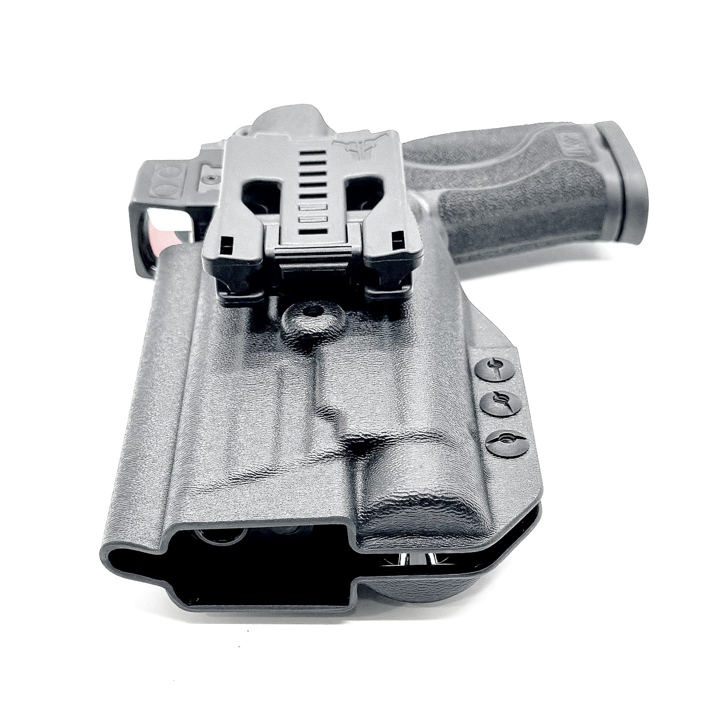 For the best Outside Waistband OWB for the Smith & Wesson 4.6 10MM pistol with the Streamlight TLR-1 HL-X Kydex Holster, shop Four Brothers 4BROS Holsters.