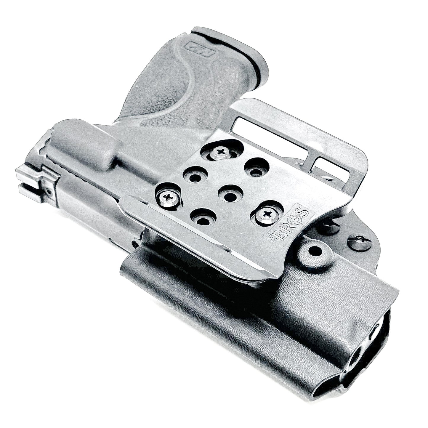 Outside waistband Kydex holster built for Smith & Wesson M&P 4.25", 4", and 3.6" full-size and compact pistols – precision-made by Four Brothers Holsters.