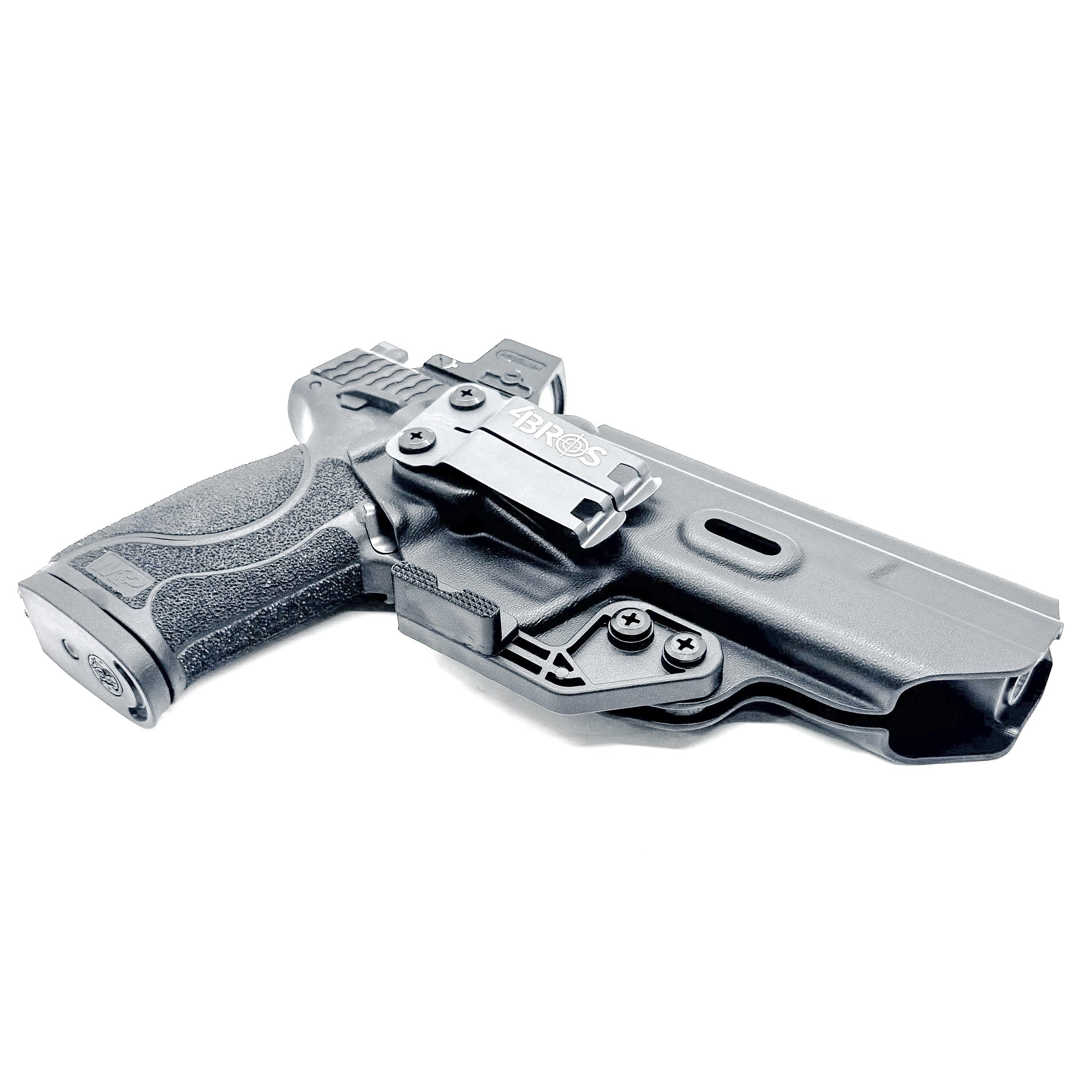 Black Smith & Wesson M&P 5.6 10MM M2.0 Inside Waistband Holster with Monoblock and Modwing