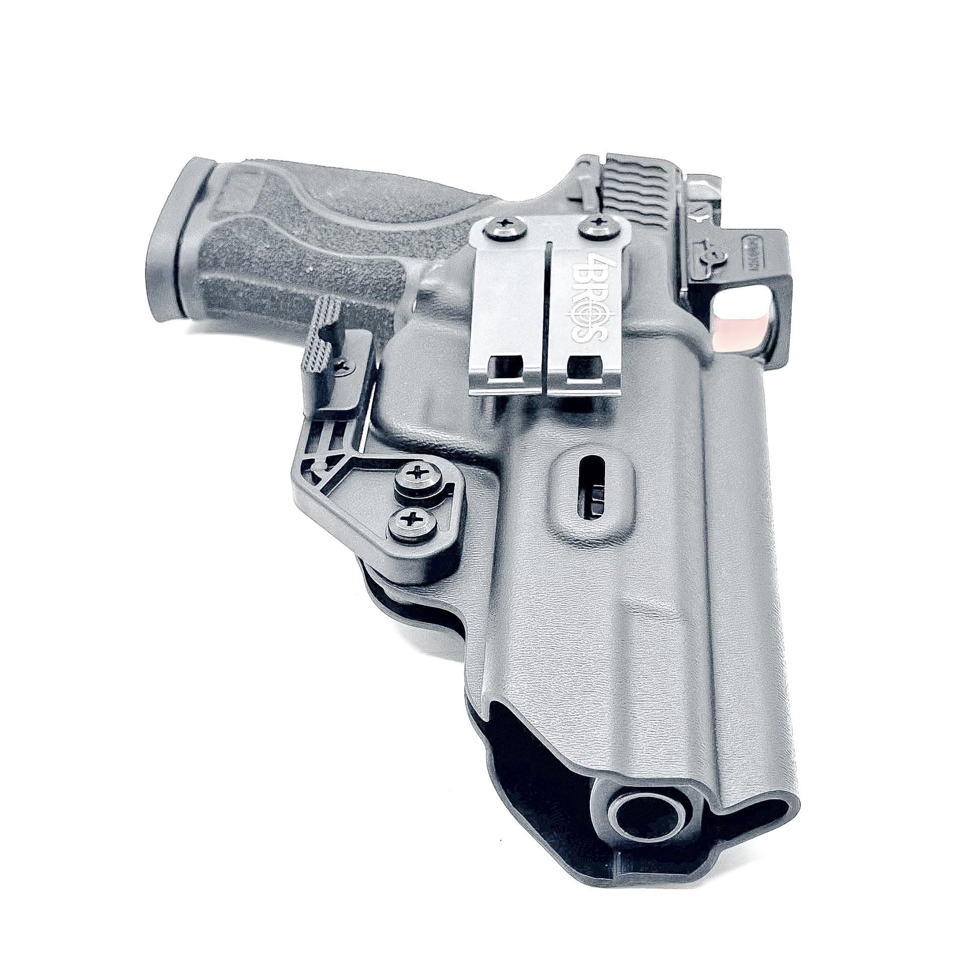 Black Smith & Wesson M&P 5.6 10MM M2.0 Inside Waistband Holster with Monoblock and Modwing