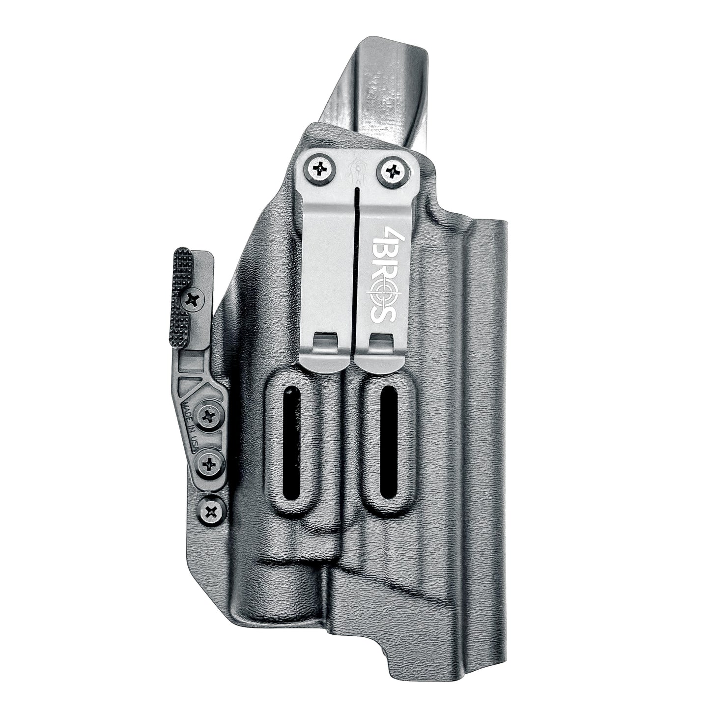 For the best Inside Waistband IWB Holster for the Smith & Wesson 5.6 10MM Performance Center pistol & Streamlight TLR-1 HL-X shop Four Brothers 4BROS Holsters.