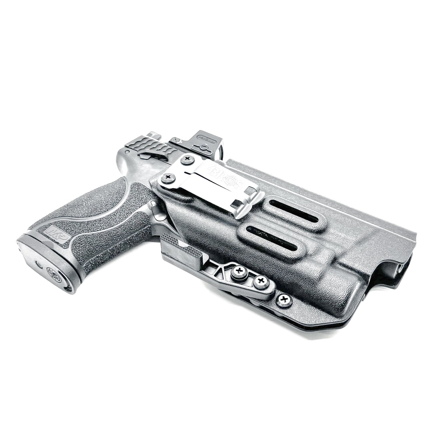 For the best Inside Waistband IWB Holster for the Smith & Wesson 5.6 10MM Performance Center pistol & Streamlight TLR-1 HL-X shop Four Brothers 4BROS Holsters.