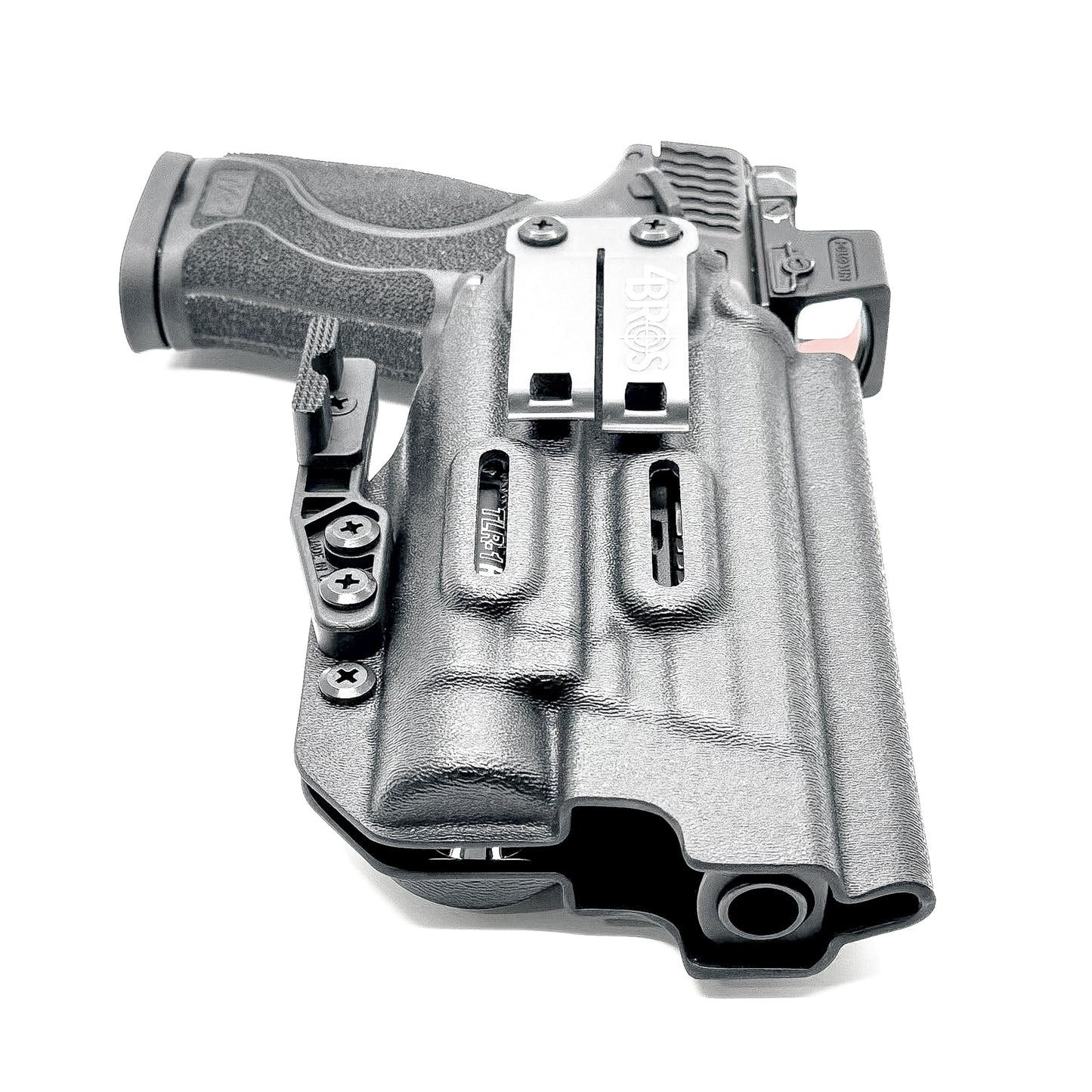 For the best Inside Waistband IWB Holster for the Smith & Wesson 5.6 10MM Performance Center pistol & Streamlight TLR-1 HL-X shop Four Brothers 4BROS Holsters.