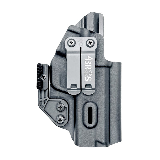 Black Smith & Wesson M&P 9 M2.0 Metal and Metal Carry Comp IWB Holster with Monoblock and Modwing