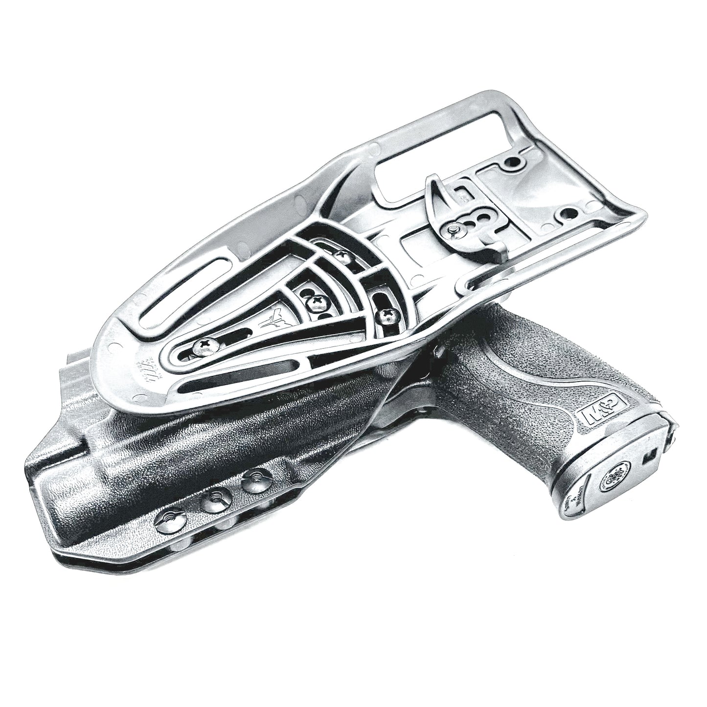 Outside Waistband Smith & Wesson 4.25" 9mm pistol & Streamlight TLR-1 HL-X Duty & Competition Style Kydex Holster