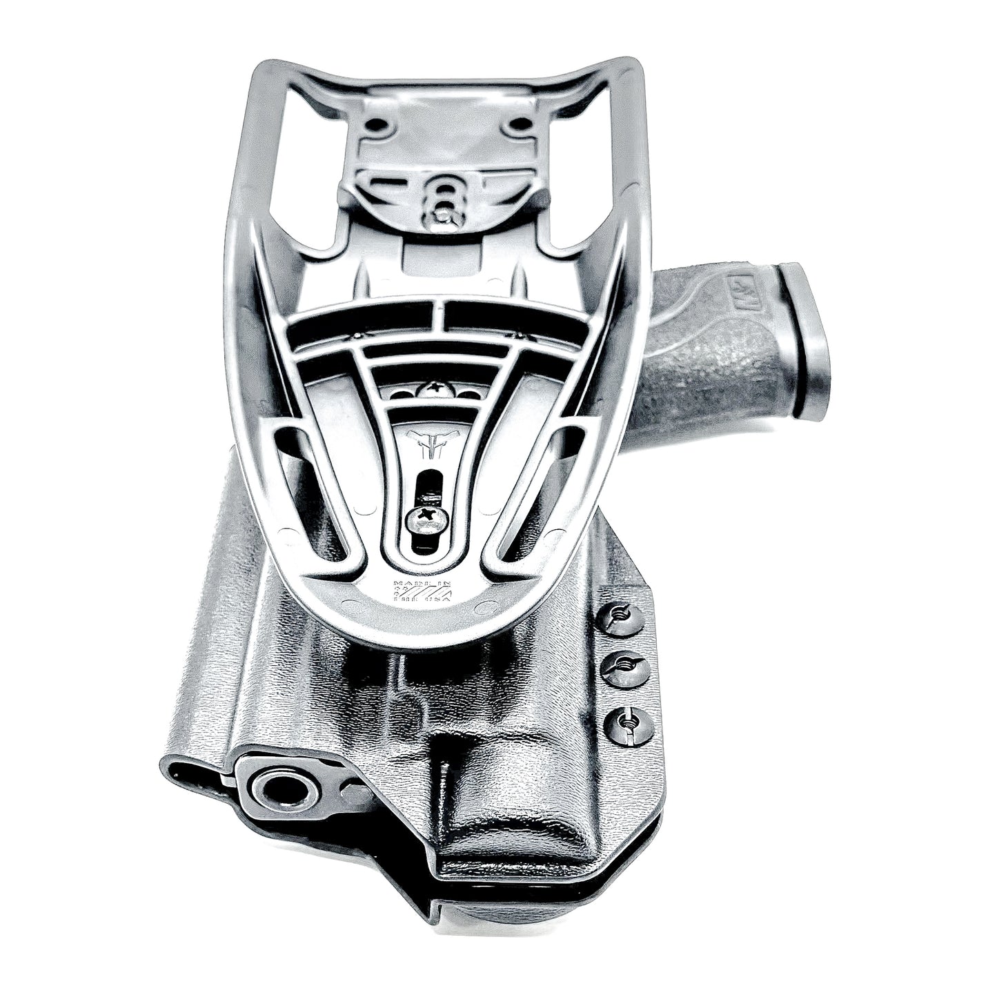 Outside Waistband Smith & Wesson 4.25" 9mm pistol & Streamlight TLR-1 HL-X Duty & Competition Style Kydex Holster