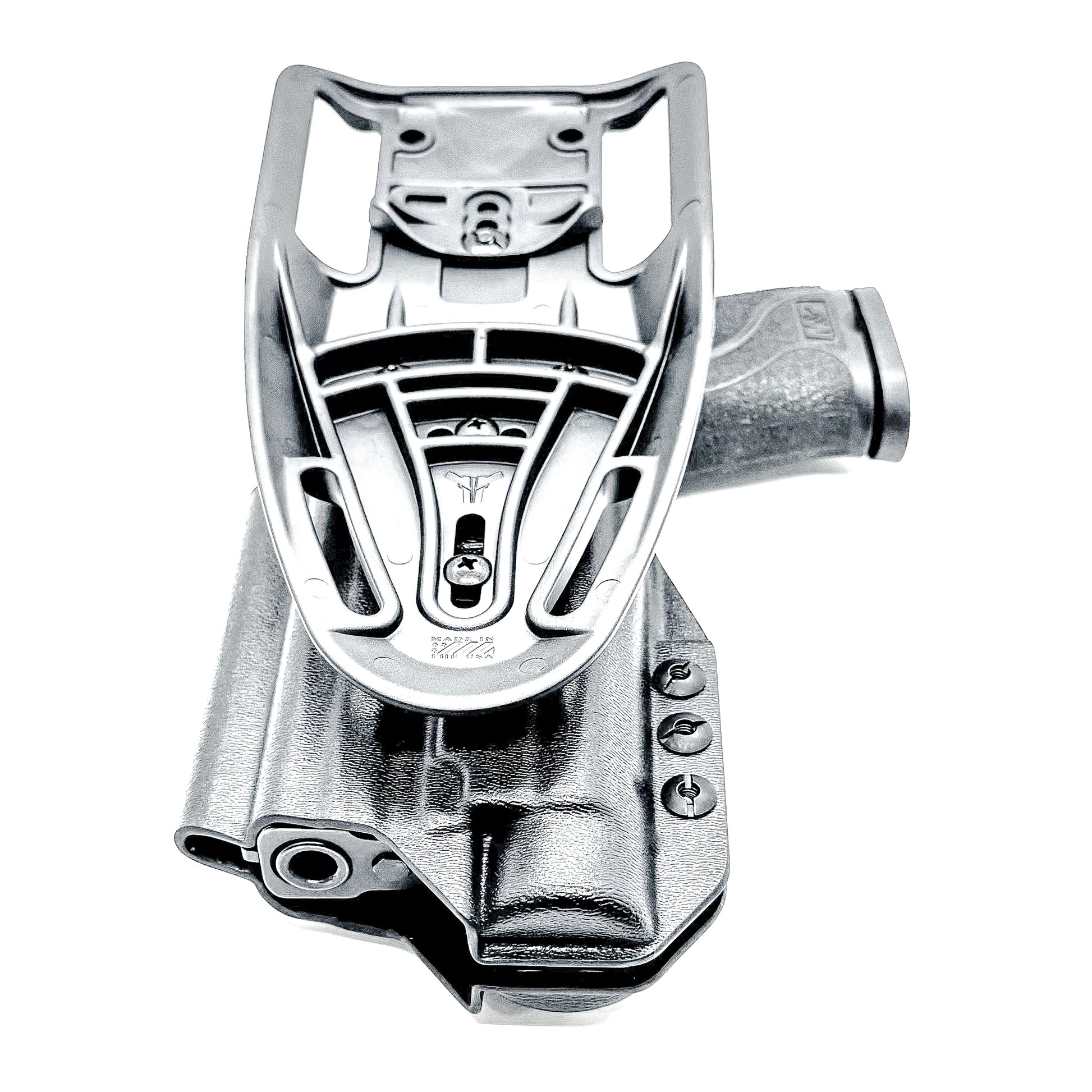 Outside Waistband Smith & Wesson 4.25" 9mm pistol & Streamlight TLR-1 HL-X Duty & Competition Style Kydex Holster