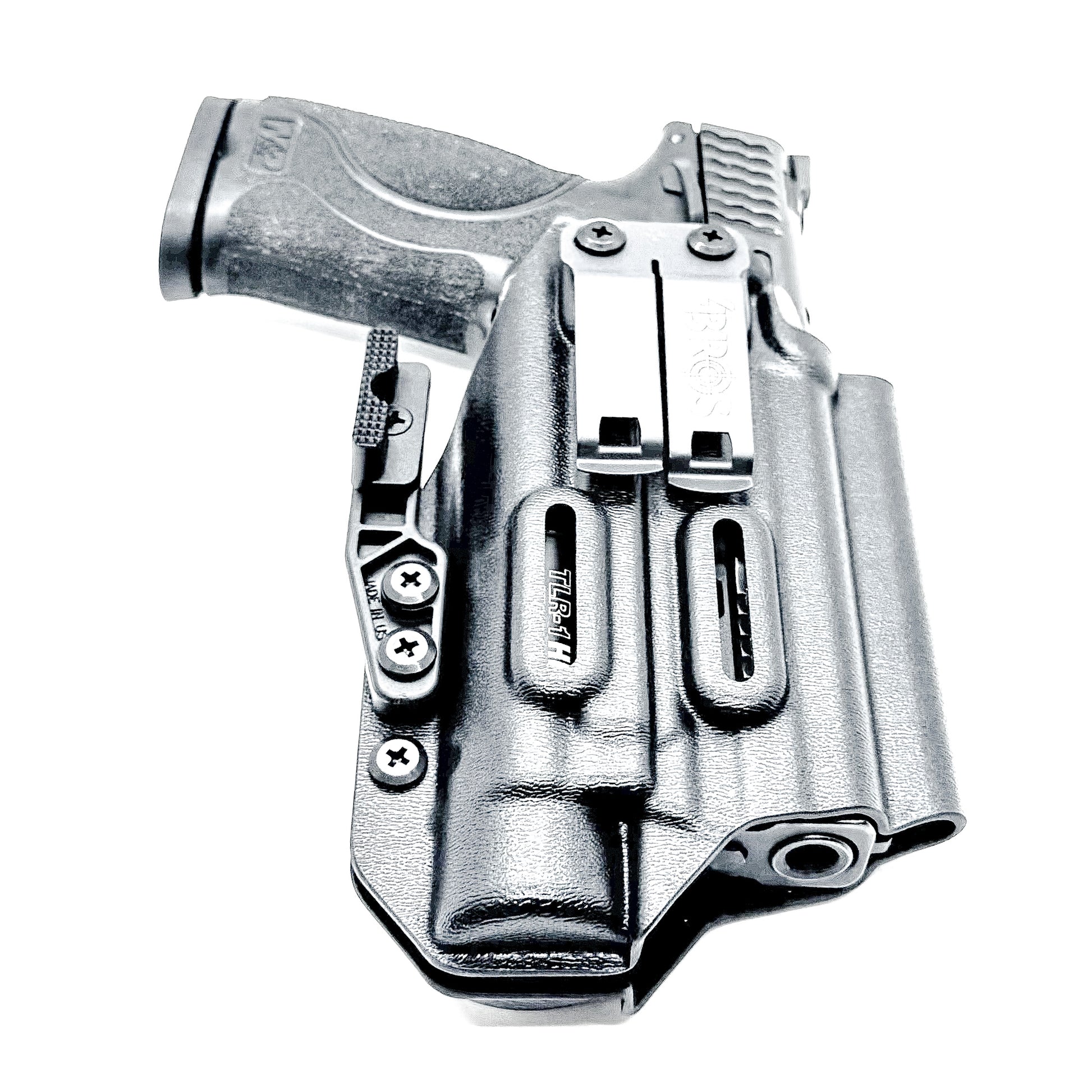 Inside Waistband IWB for the Smith & Wesson 4.25" 9mm pistol with the Streamlight TLR-1 HL-X Kydex Holster