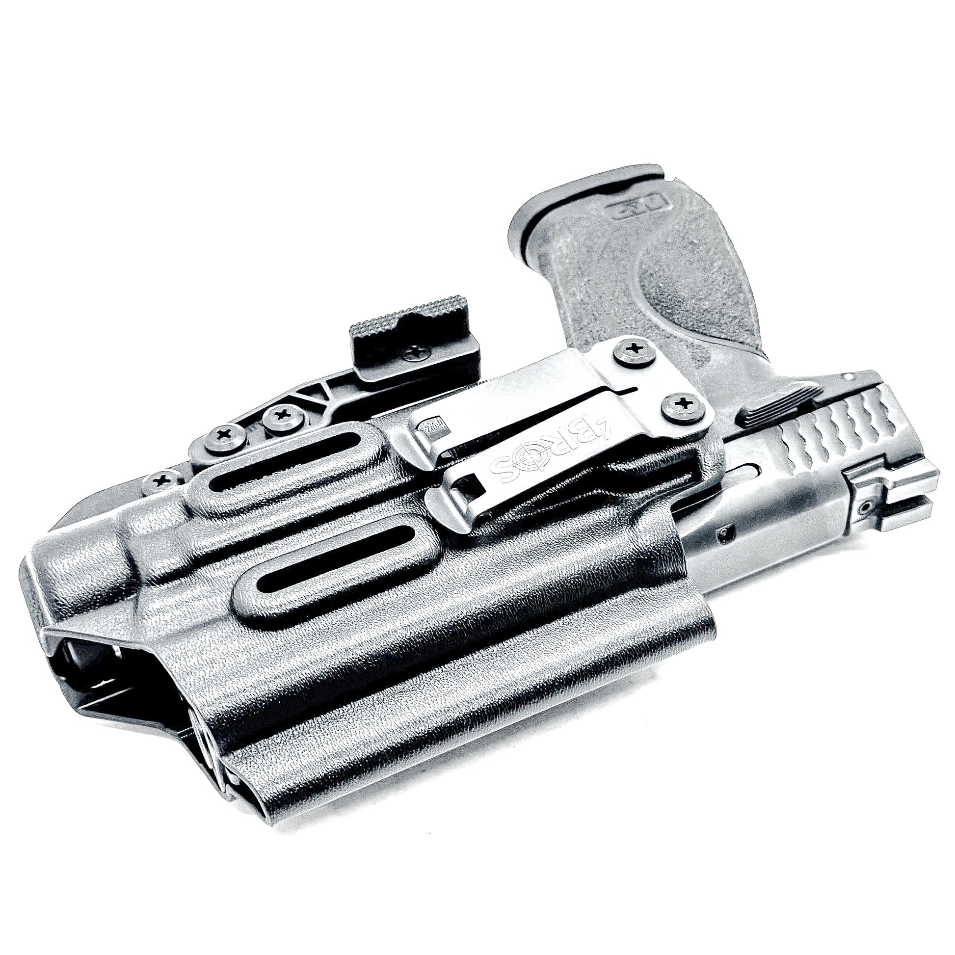 Inside Waistband IWB for the Smith & Wesson 4.25" 9mm pistol with the Streamlight TLR-1 HL-X Kydex Holster