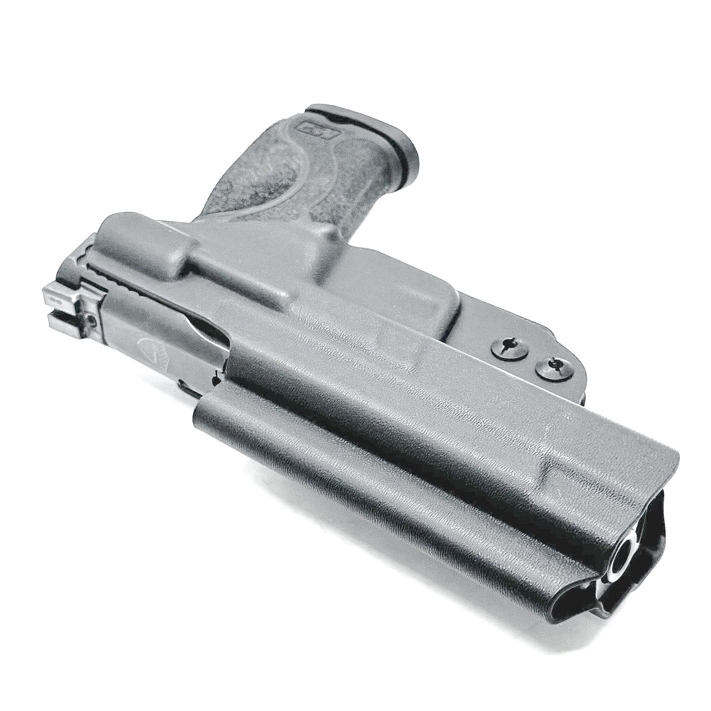 Inside waistband taco-style Kydex holster for Smith & Wesson M&P M2.0 5" pistol with thumb safety – crafted for IWB and AIWB carry by Four Brothers Holsters.